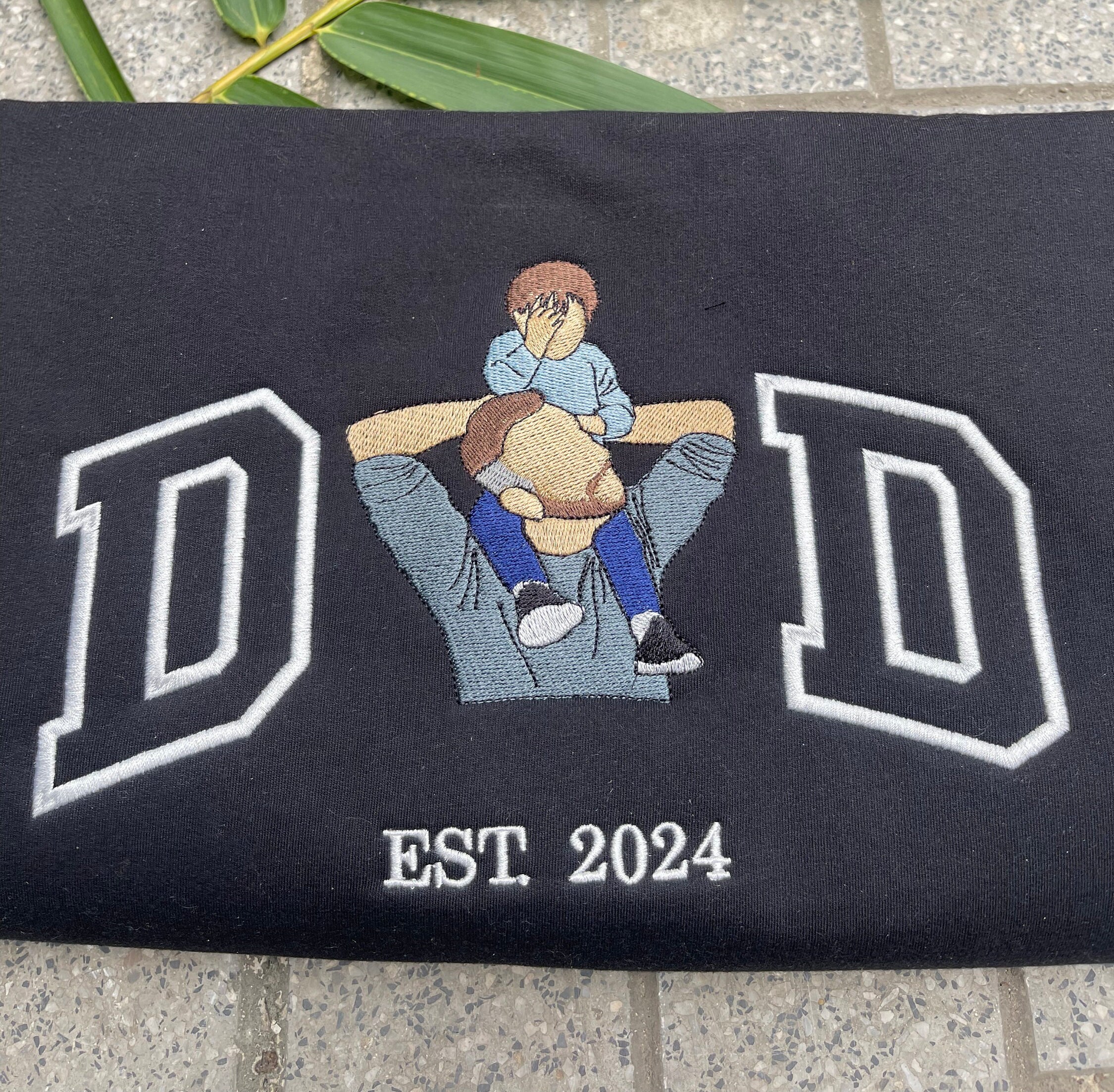 Embroidered Dad Shirt Custom Embroidered Father Shirt Custom Father Embroidered Shirt Custom Embroidered Photo Sweatshirt-hoodie Shirt