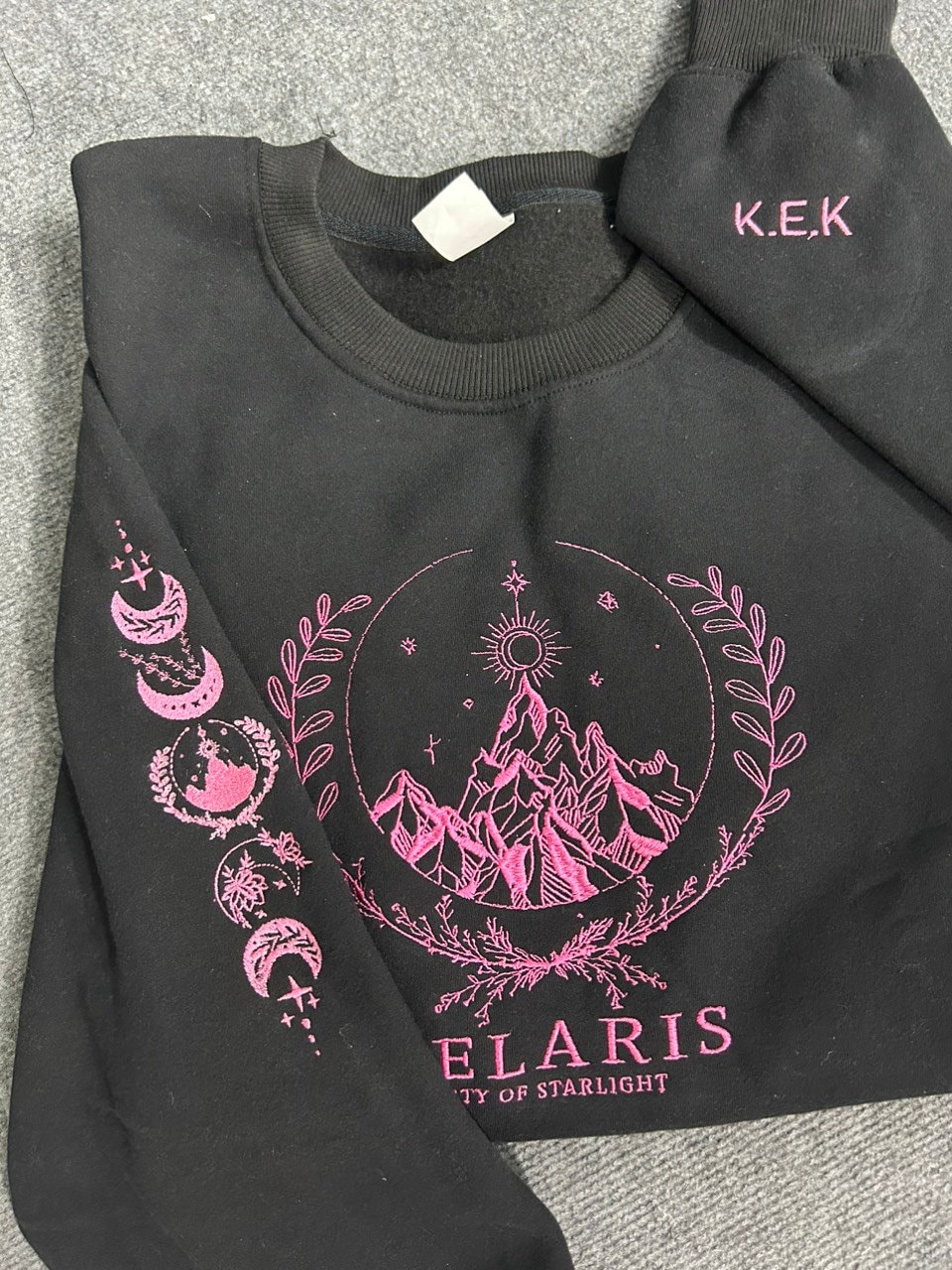 Velaris Embroidered Shirtvelaris City Of Starlight Embroidered Sweatshirtthe Night Court Shirtsjm Sweatercity Of Starlightacotar Shirt