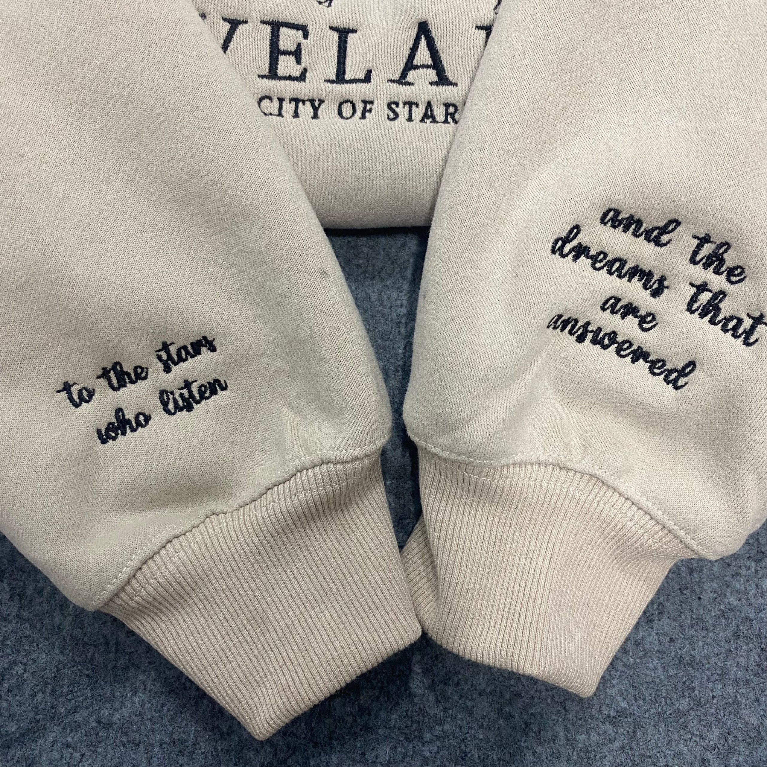 Velaris Embroidered Shirtvelaris City Of Starlight Embroidered Sweatshirtthe Night Court Shirtsjm Sweatercity Of Starlightacotar Shirt