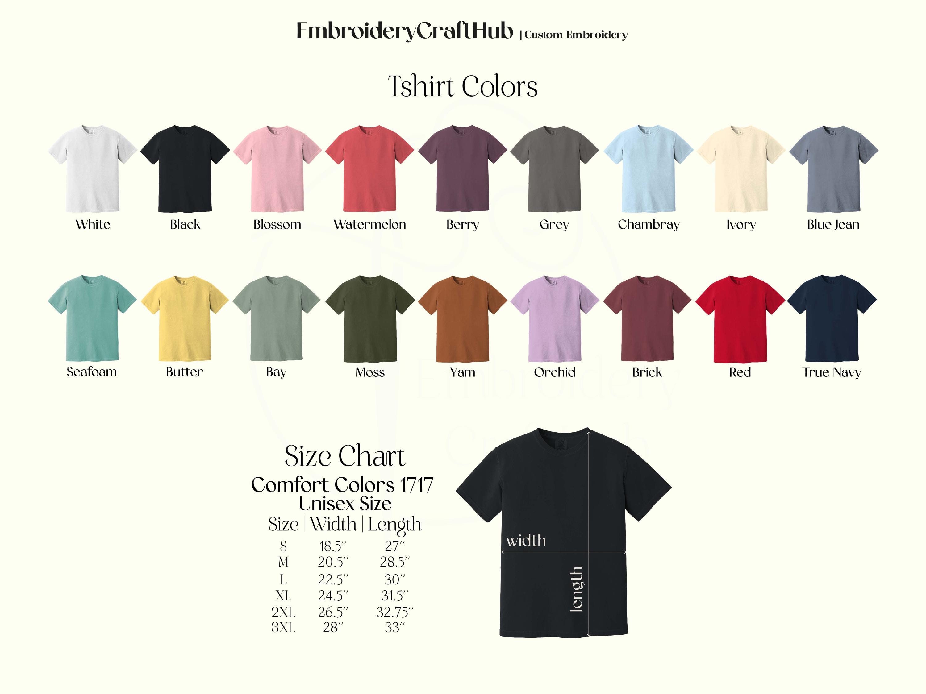 Collar Embroidered Tee Personalized Tee Bridesmaid Tee Name Tee Comfort Colors Bridal Party Gifts Neckline Embroidered Mama Tee