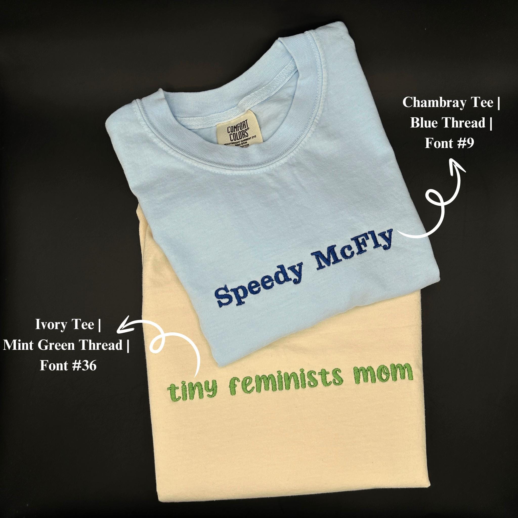 Custom Embroidered Tshirt Custom Embroidered Comfort Colors T Shirt Embroidered Tee Custom Tshirt Gift For Mom Mothers Day Gifts