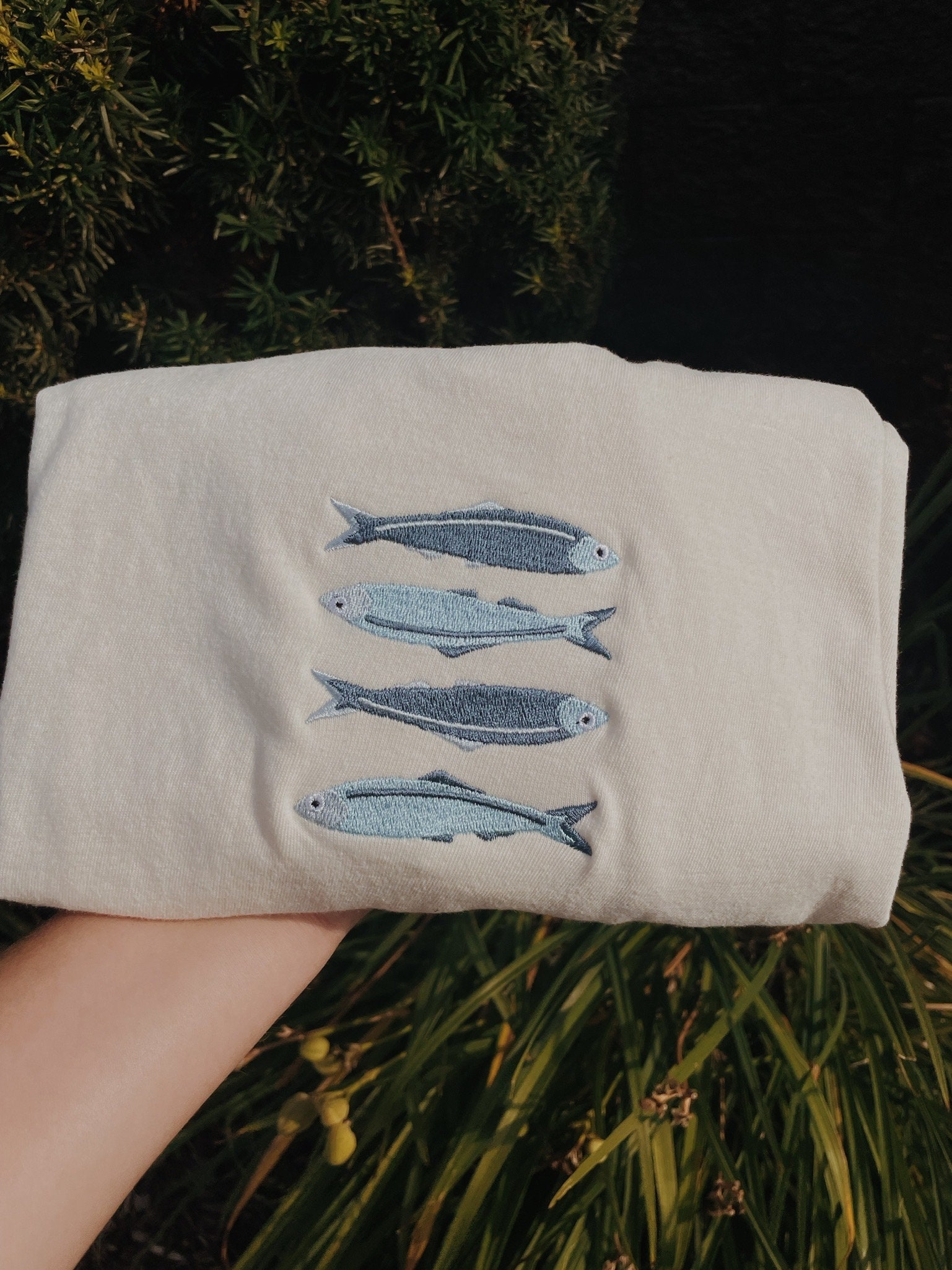 Embroidered Sardines T-shirt