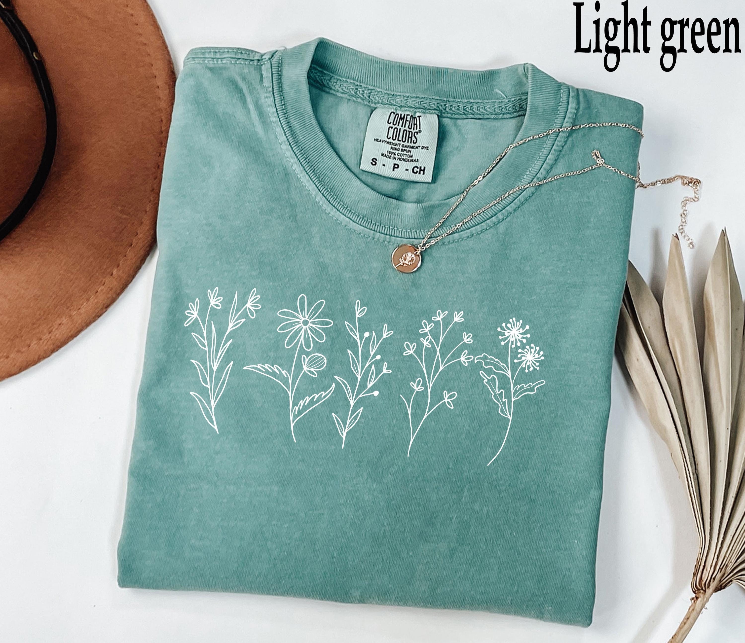 Comfort Colors Wildflower Shirt Floral Cottagecore Shirt Botanical Shirt Flower Shirt Nature Shirt Wildflower Tshirtwild Flower Shirt