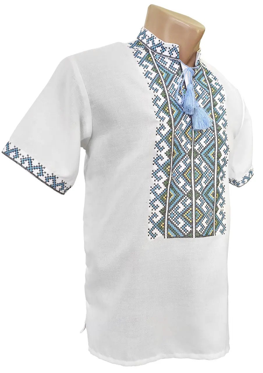 Ukrainian Embroidery Short Long Sleeve Vyshyvanka Traditional Men's Embroidered Tshirt Ukrainian Shirt Sorochka Ukraine National Clothes