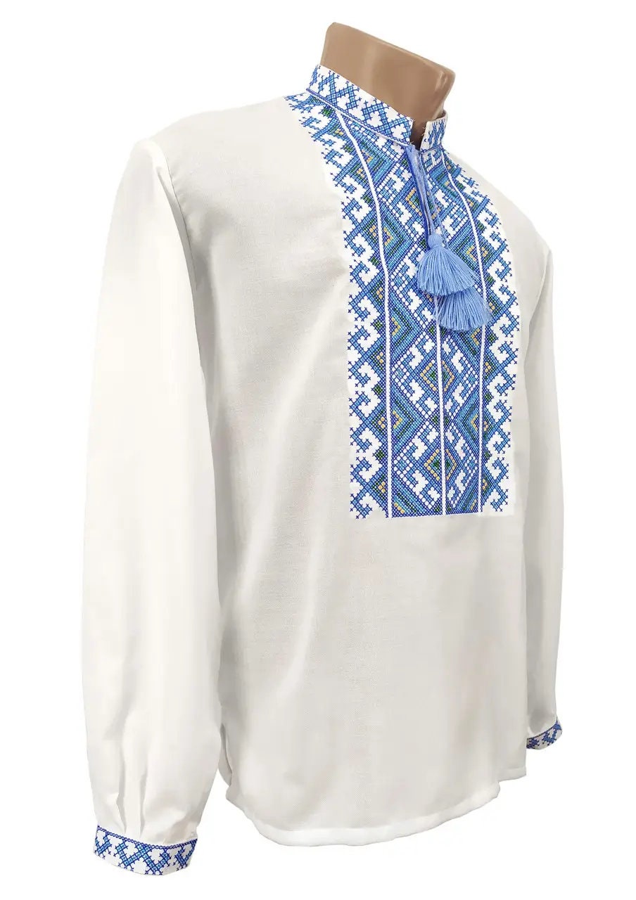 Ukrainian Embroidery Short Long Sleeve Vyshyvanka Traditional Men's Embroidered Tshirt Ukrainian Shirt Sorochka Ukraine National Clothes