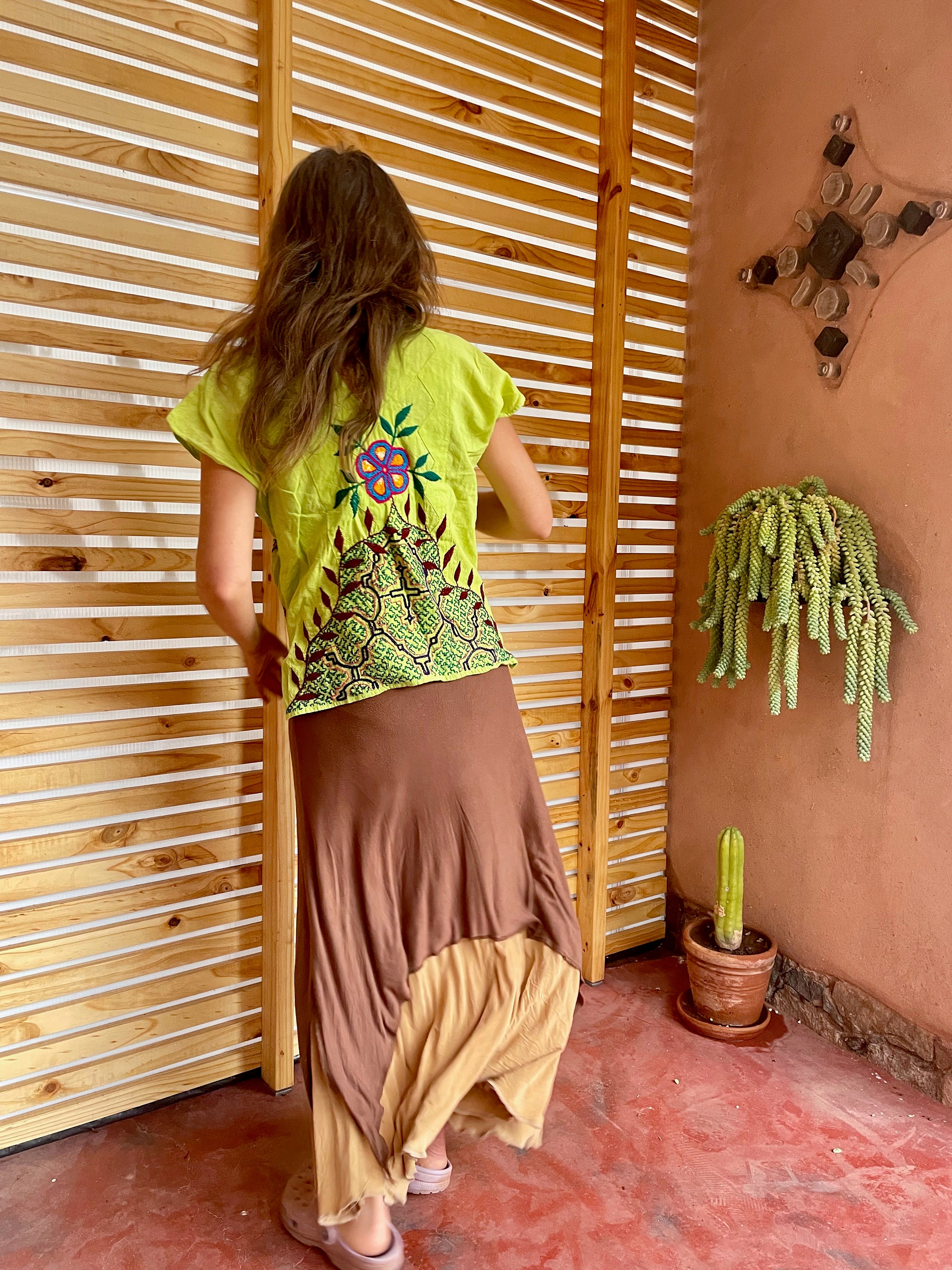 Feminine Power - Unique Shipibo Embroider Shirt For Women