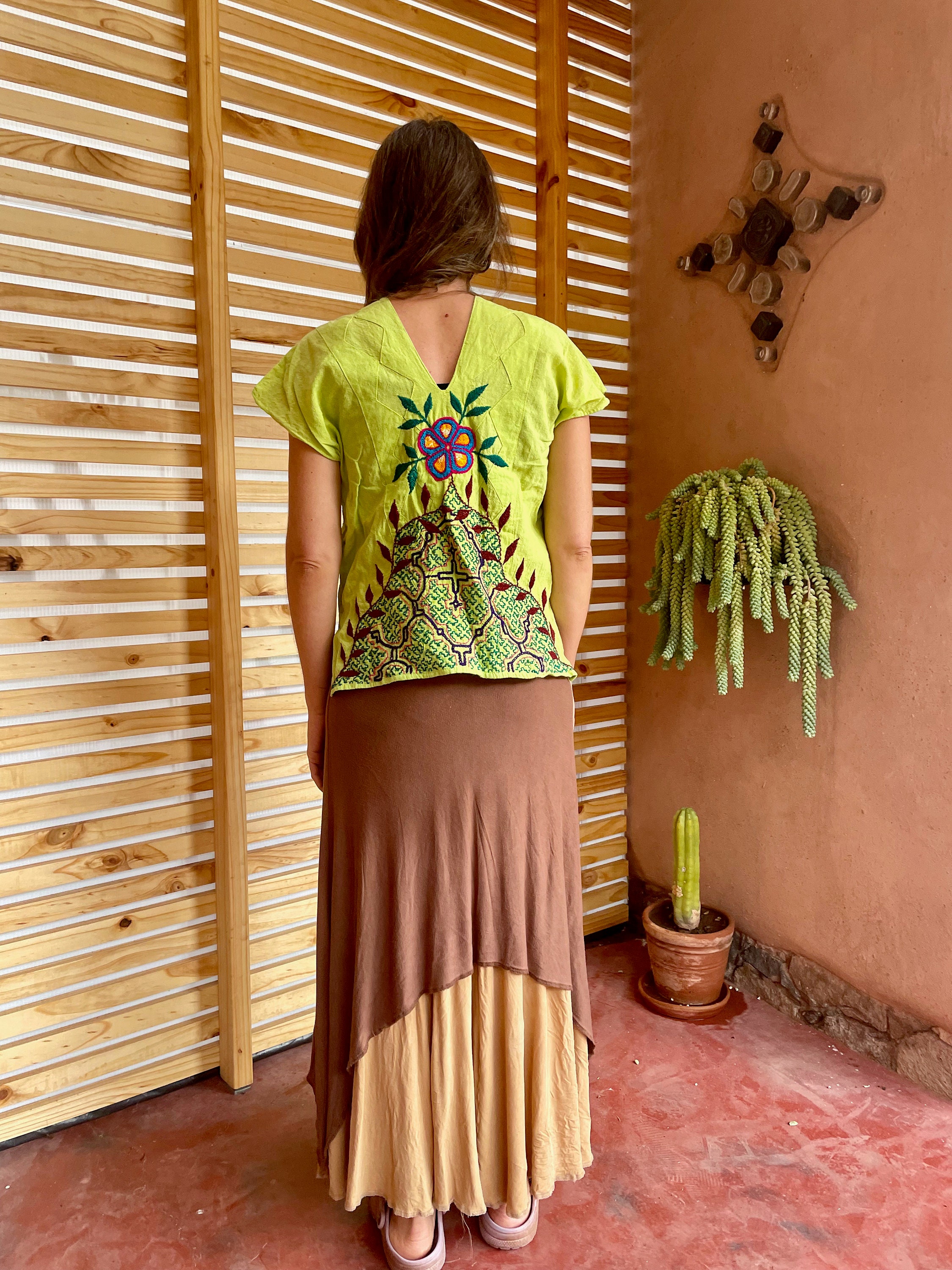 Feminine Power - Unique Shipibo Embroider Shirt For Women