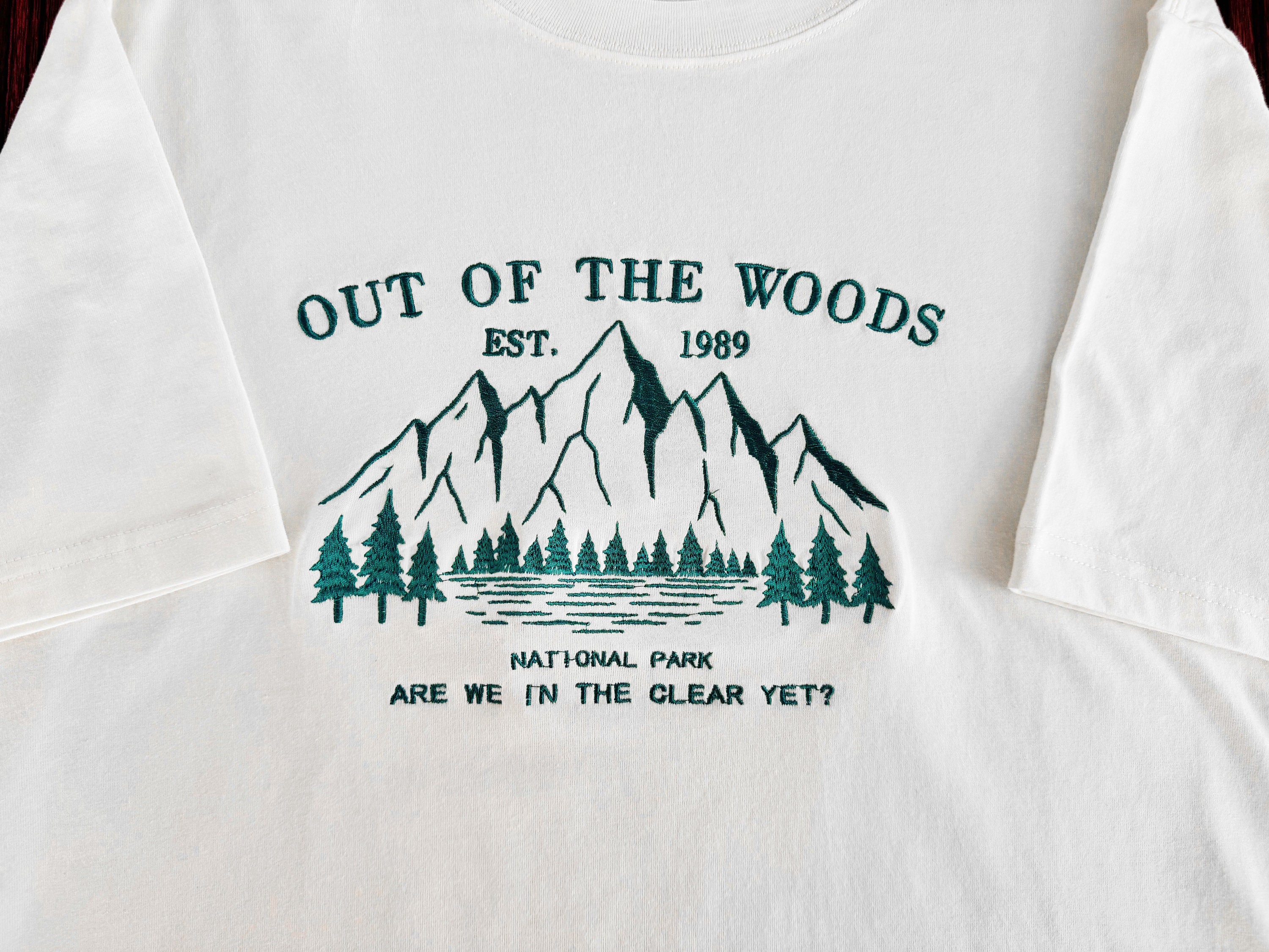 Custom Out Of Wood Embroidered Unisex T-shirt Embroidered Forest National Park Sweatshirt In The Clear Yet Sweatshirt T-shirt Hoodie