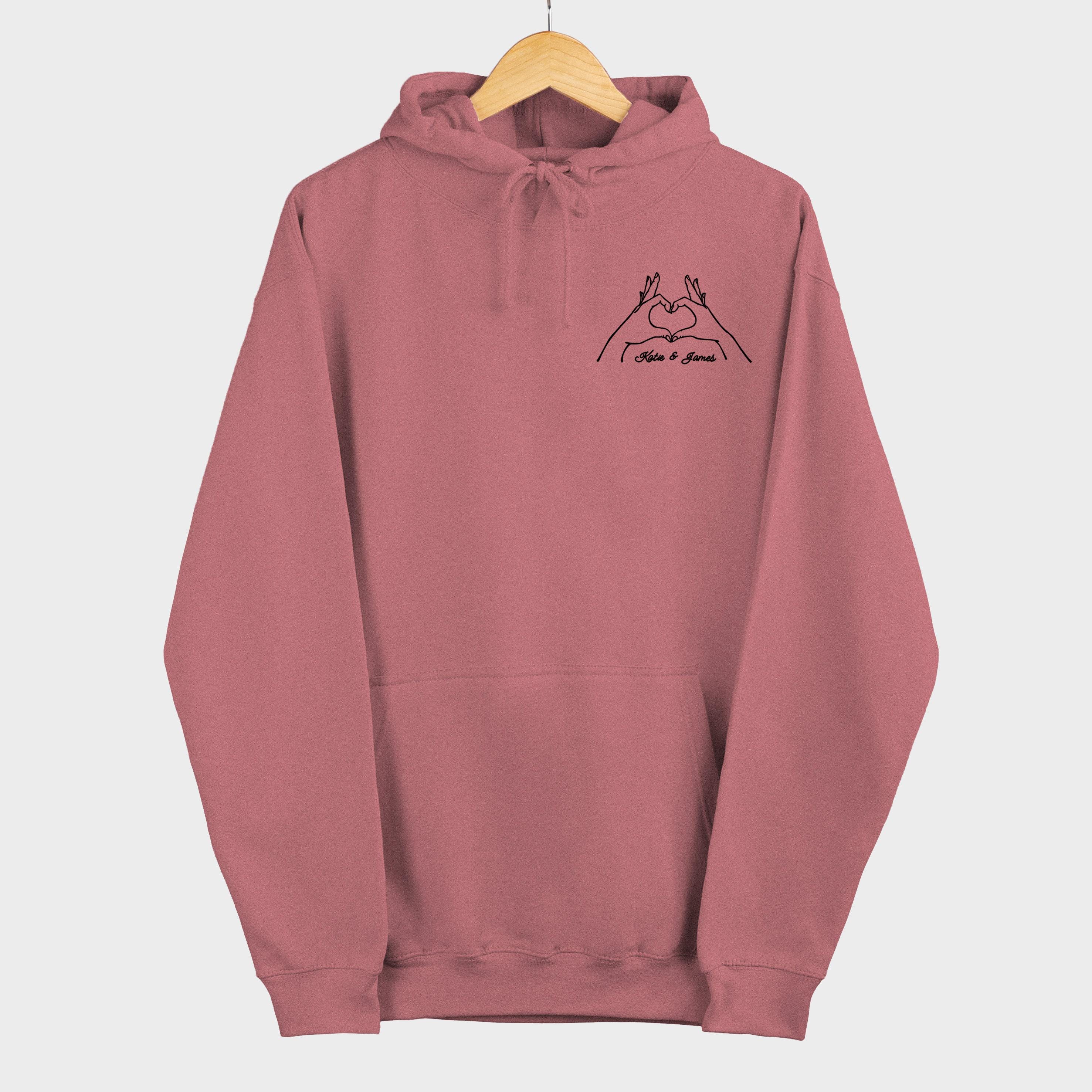 Custom Couple Names Shirt Outline Photo Sweatshirt Friendship Shirt Custom Name Couple Hoodie Couple Shirt Couple Hoodie