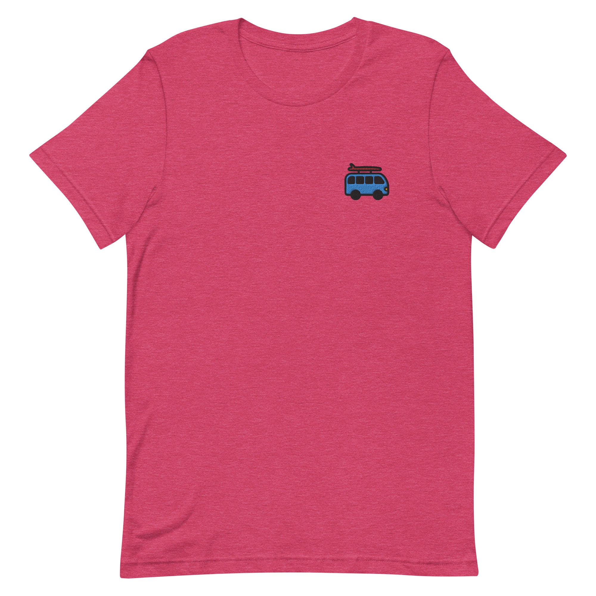 Hippy Van Unisex T-shirt Embroidered Unisex T-shirt Gift For Boyfriend Girlfriend Unisex Short Sleeve Shirt - Multiple Colors