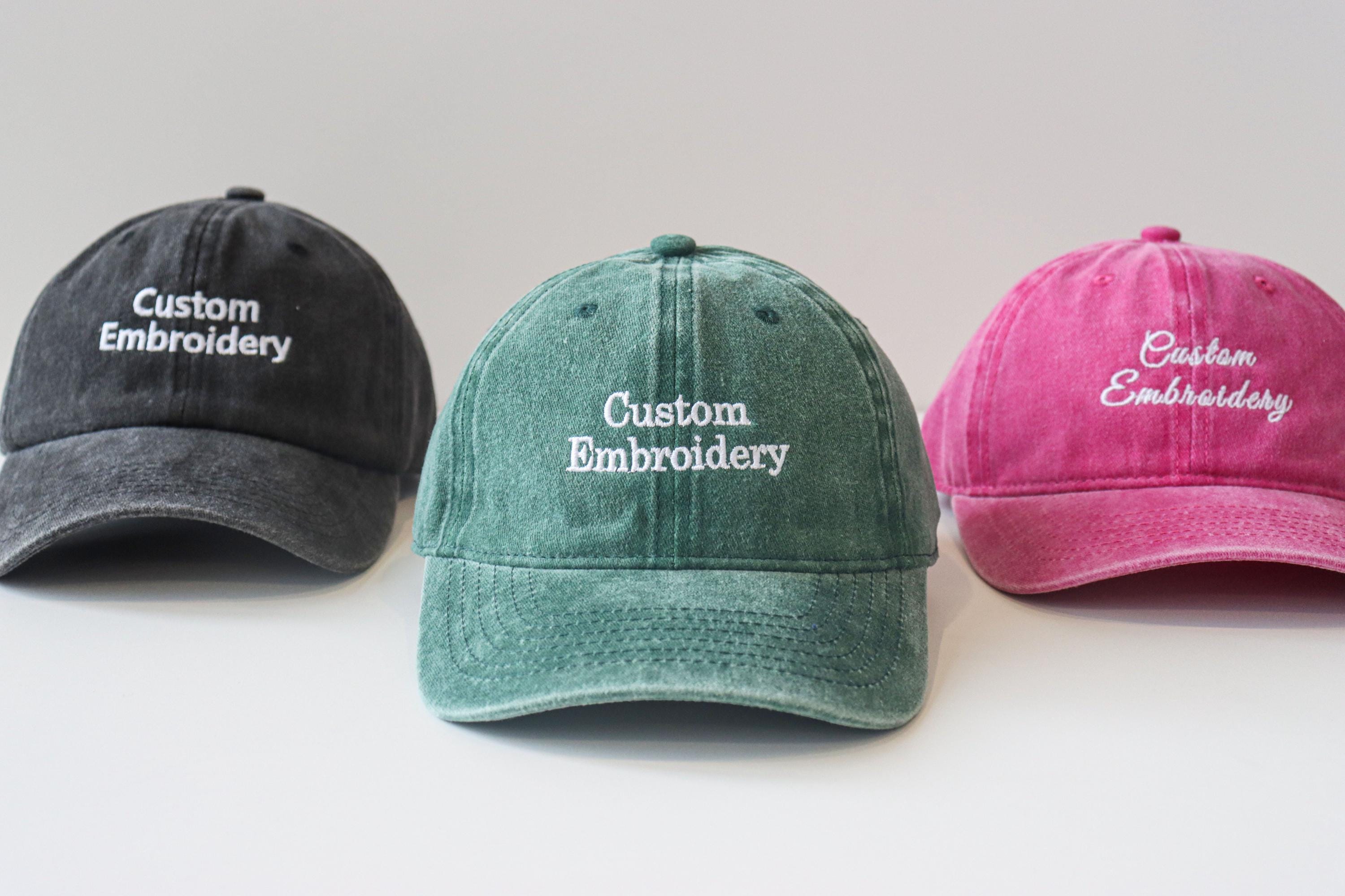 Embroidered Vintage Washed Hat Personalized Dad Hat Embroidered Logo Baseball Hat Single Girl Hat Customized Hat