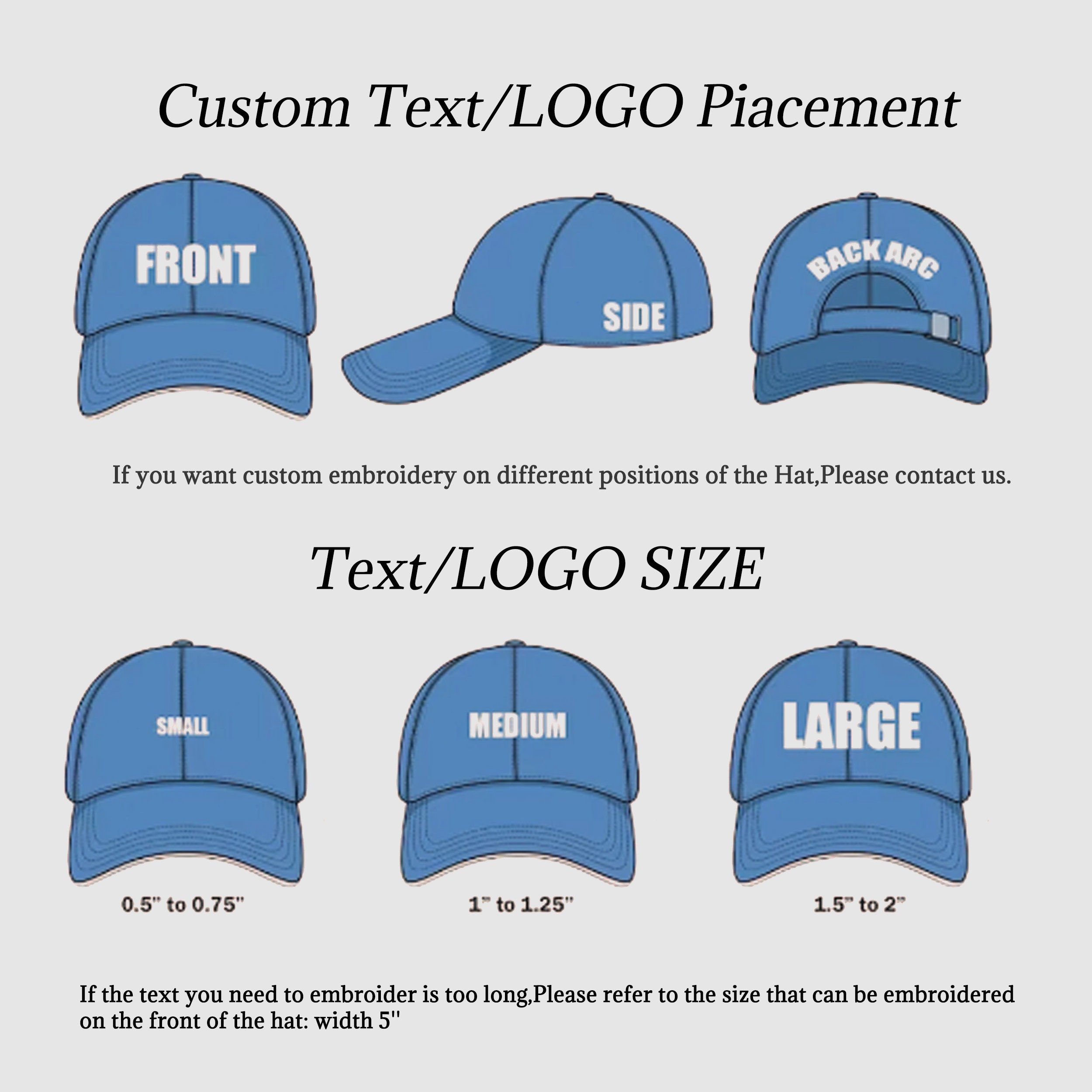 Custom Text Or Pattern Embroidered Caps Custom Embroidered Baseball Caps Bachelor Party Gifts