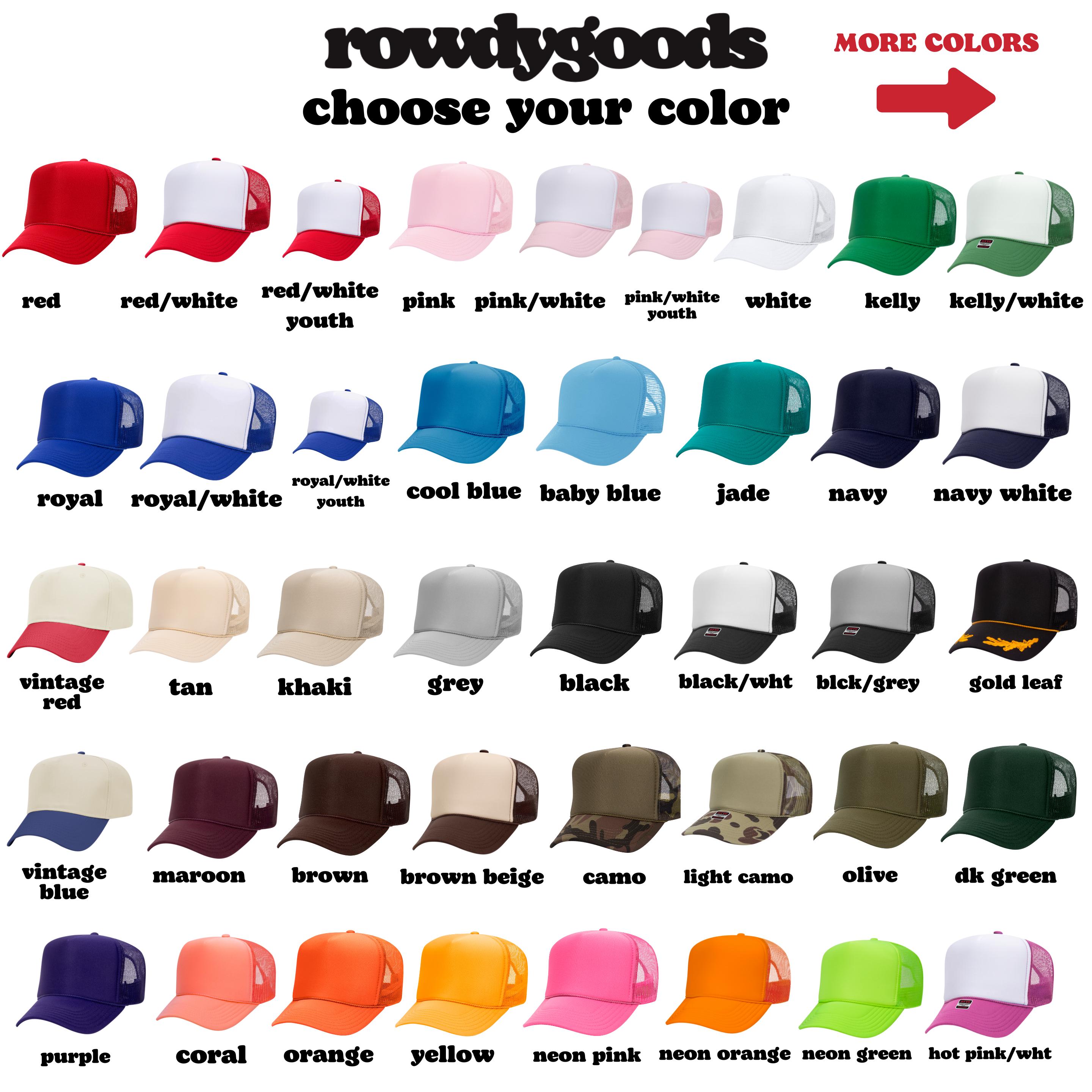 Custom Embroidered Trucker Hat Custom Embroidered Hat Personalized Embroidered Hat Personalized Trucker Hat