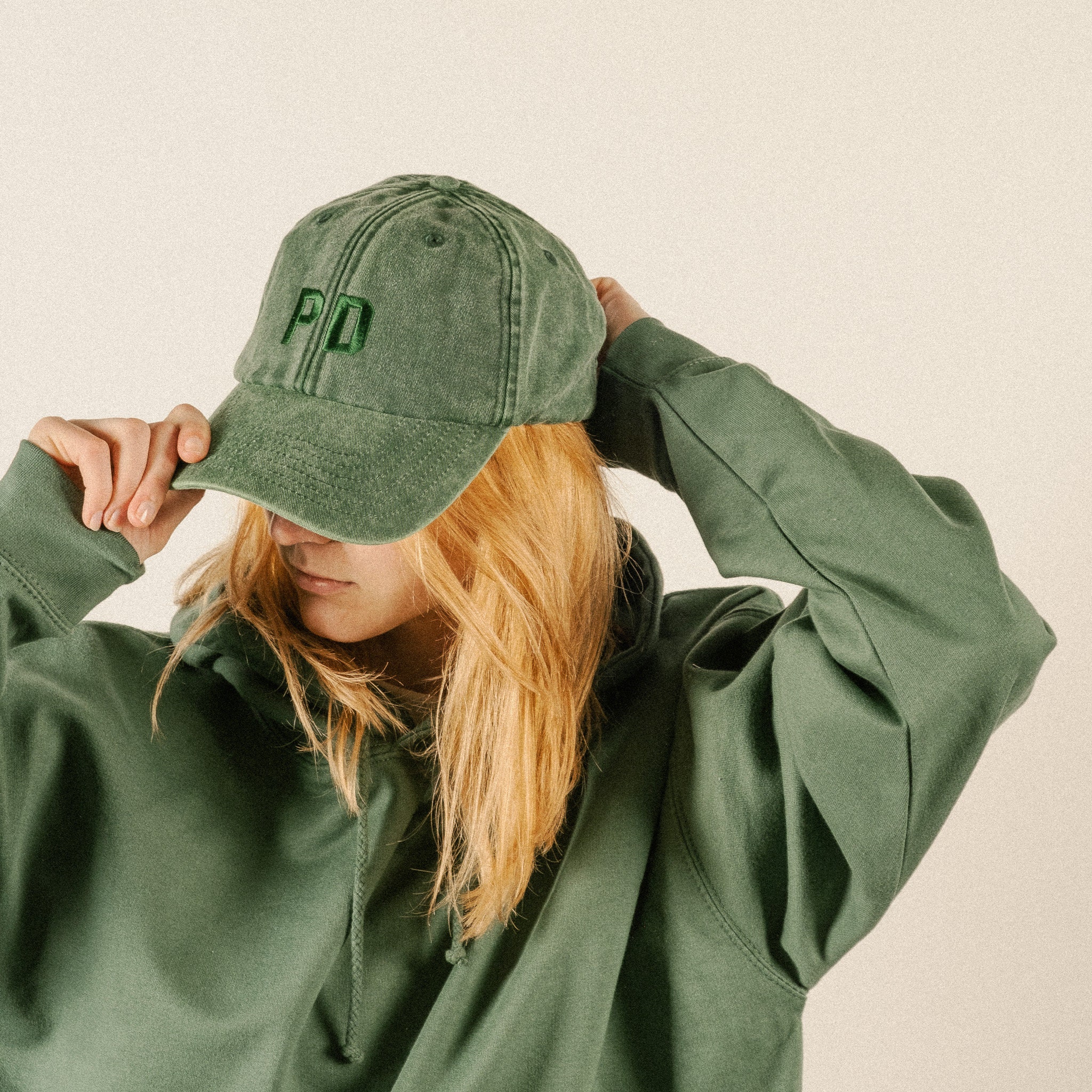 Custom Embroidered Cap - Unisex Personalised Vintage Washed Out Cotton Dad Style Hat With Initials - One Size - Gift For Him Or Her