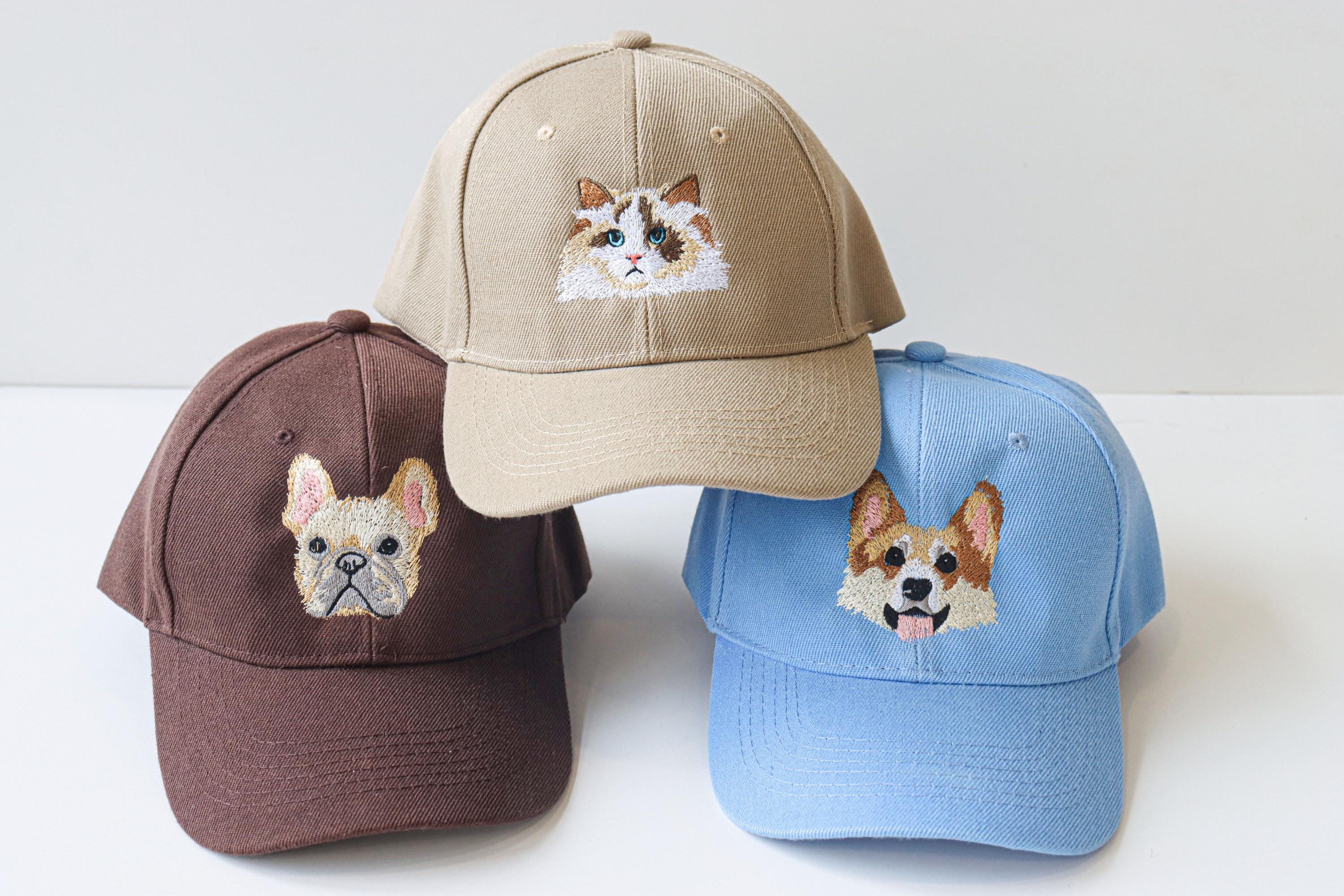 Custom Embroidered Pet Hat Using Pet Photo Personalized Dog Hat Custom Cat Hat Custom Pet Cap Dog Hat Custom Dog Baseball Cap Dog Mom Hat