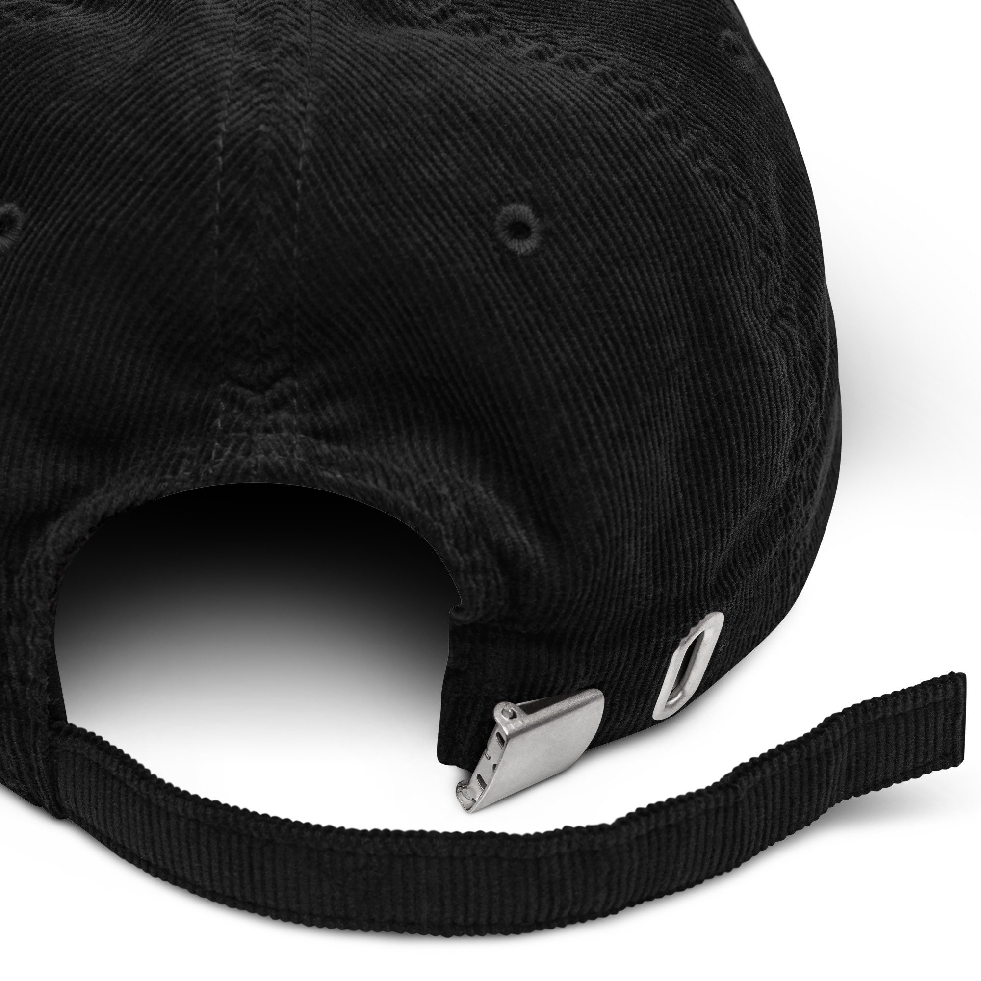 Bulldog Corduroy Hat Handmade Embroidered Corduroy Dad Cap - Multiple Colors