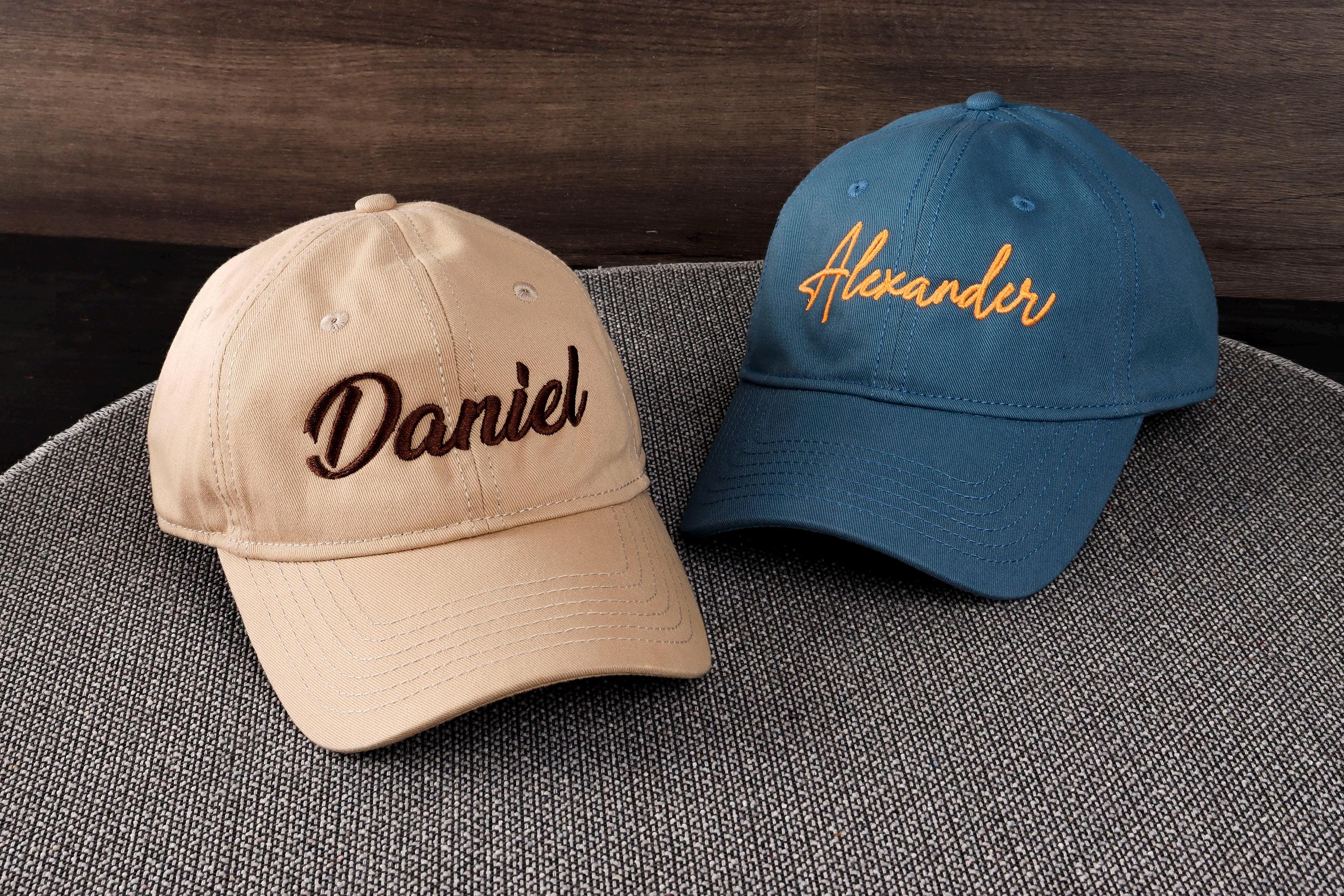 Personalized Embroidered Unisex Cap With Your Text For Bestman Giftcustom Hand Embroidered Monogram Caps Gift For Herbusiness Party Gift
