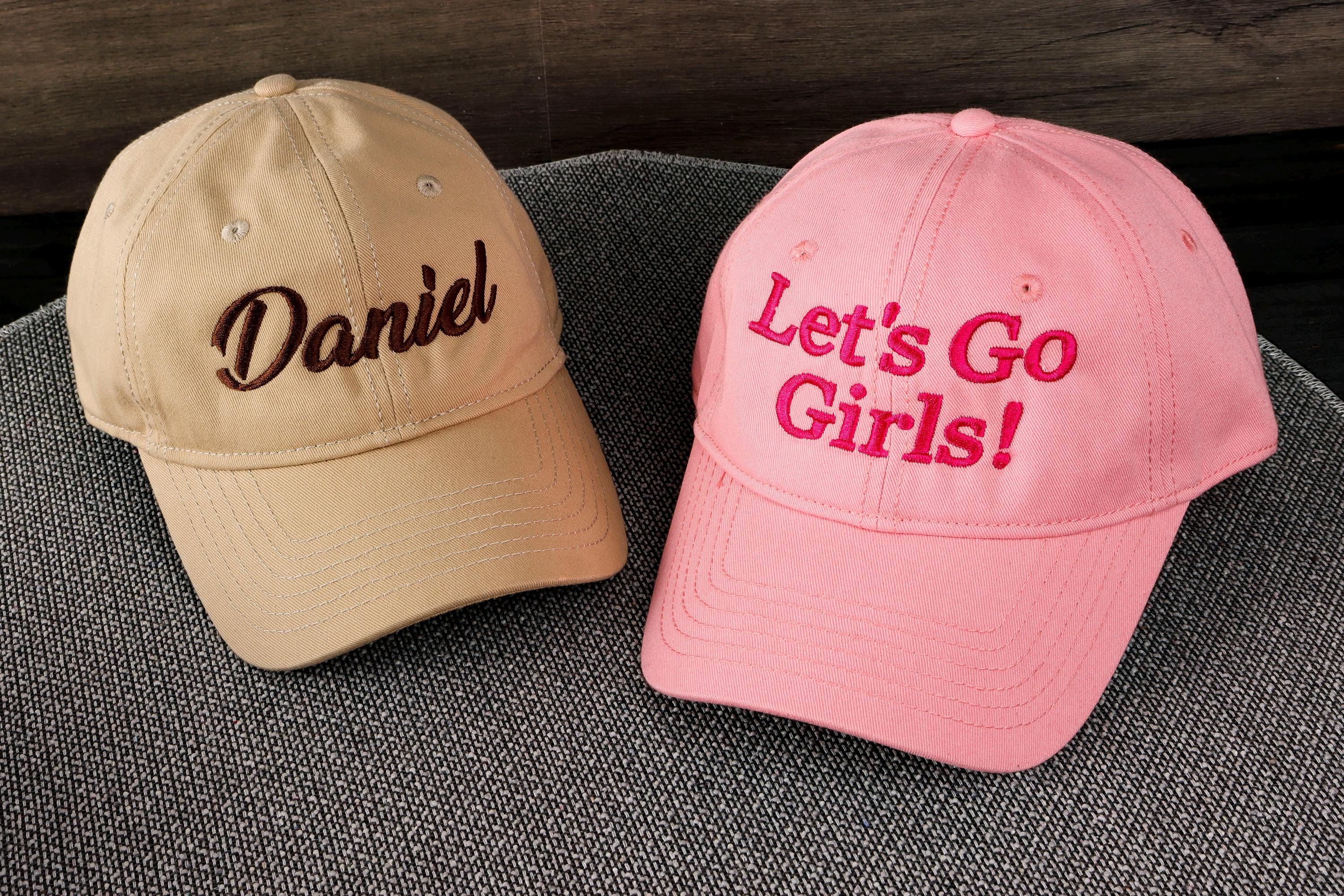 Personalized Embroidered Unisex Cap With Your Text For Bestman Giftcustom Hand Embroidered Monogram Caps Gift For Herbusiness Party Gift