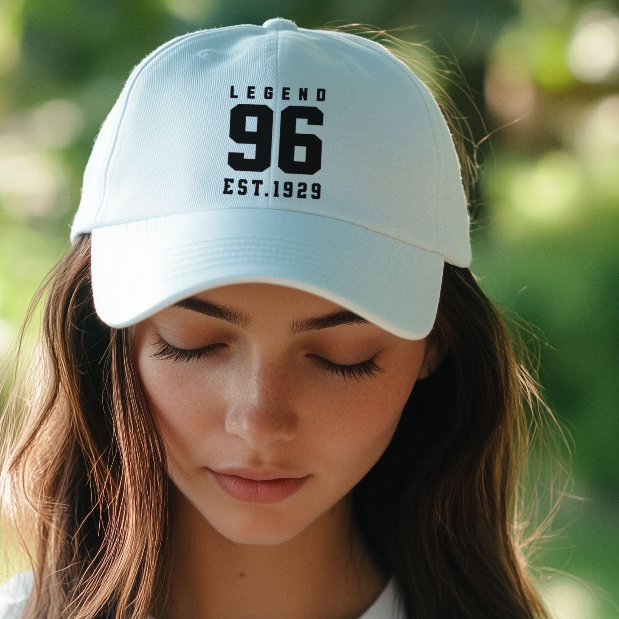 96th Birthday Embroidered Hat Est1929 Baseball Cap Ninety-sixth Birthday Cap Gift For Grandpa Gift From Daughter To Dadgift For Mom