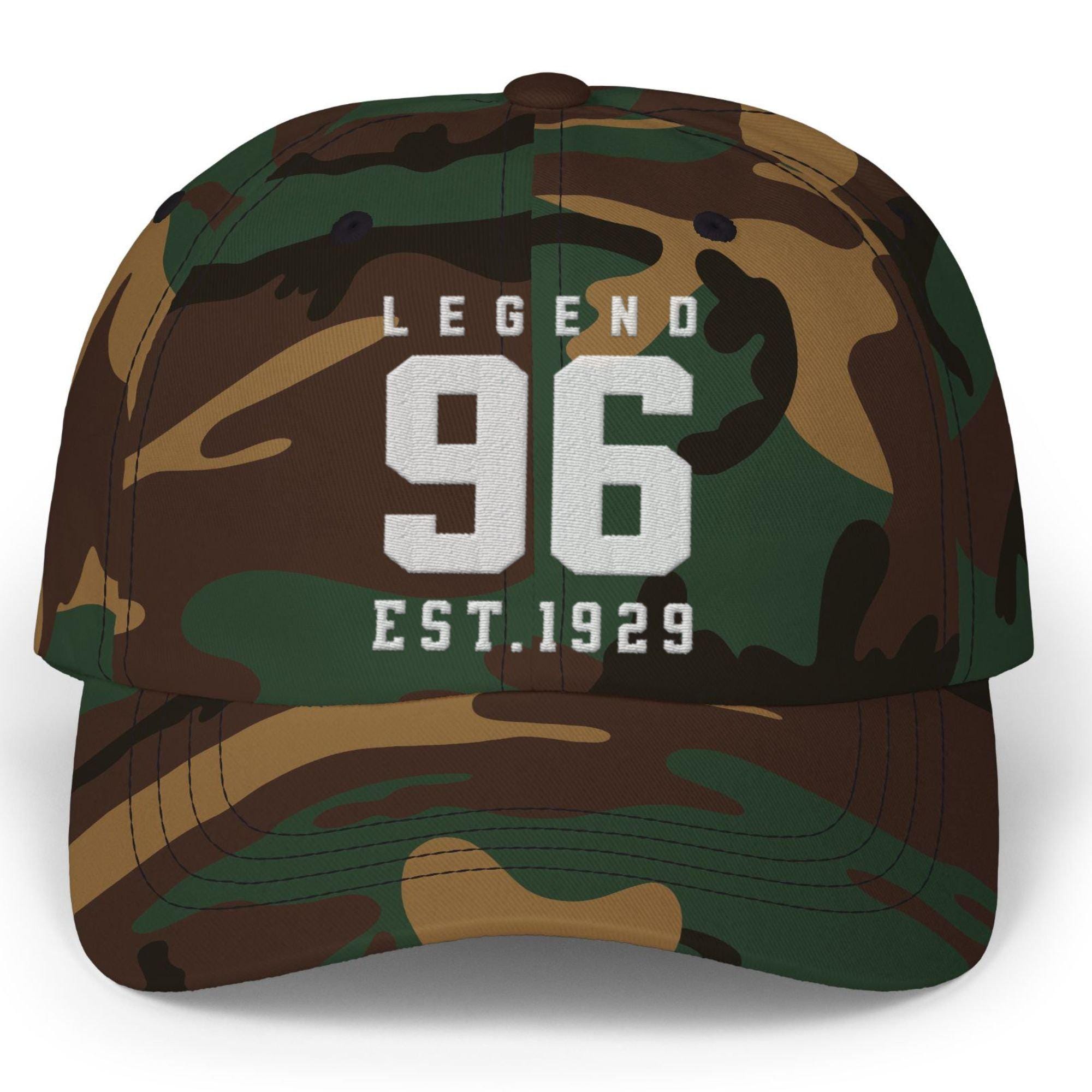 96th Birthday Embroidered Hat Est1929 Baseball Cap Ninety-sixth Birthday Cap Gift For Grandpa Gift From Daughter To Dadgift For Mom