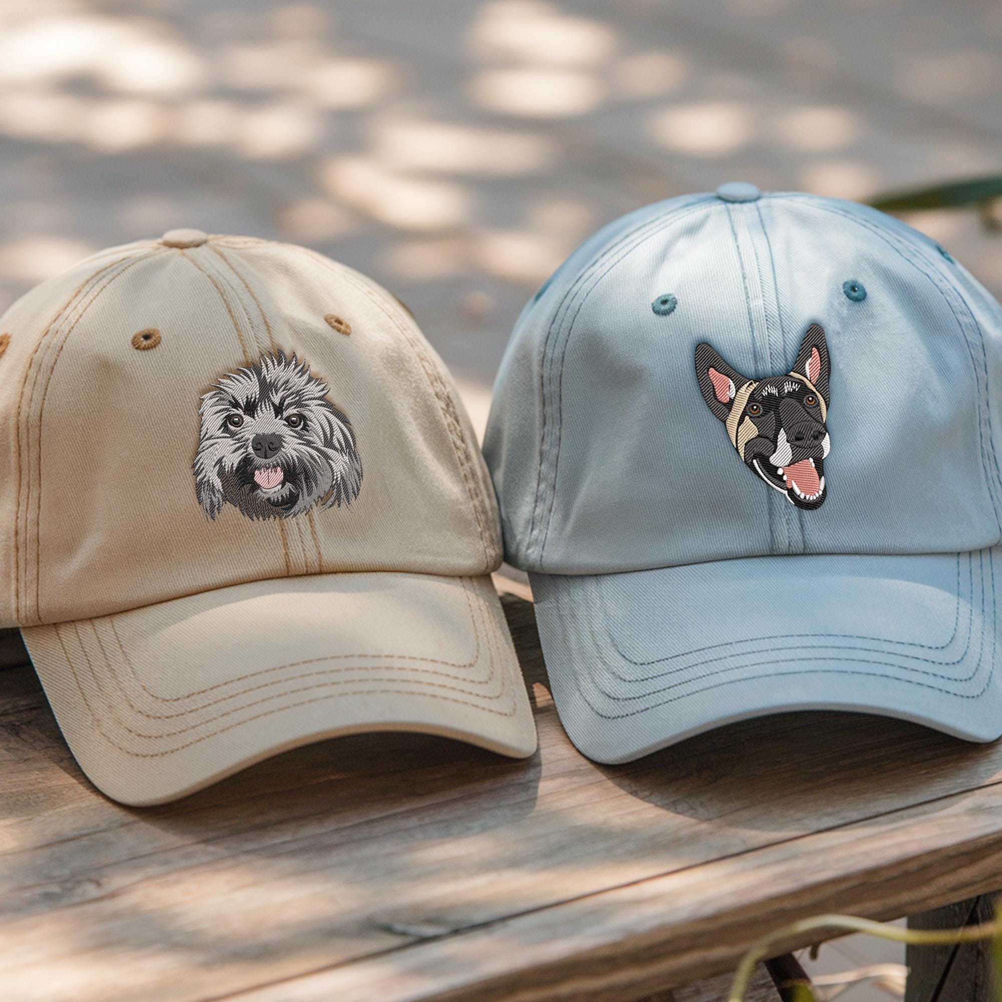 Custom Animal Hat Embroidered Wearable Pet Portrait Embroidered Hat Hat Custom Cat Caps Custom Embroidered Unisex Cap