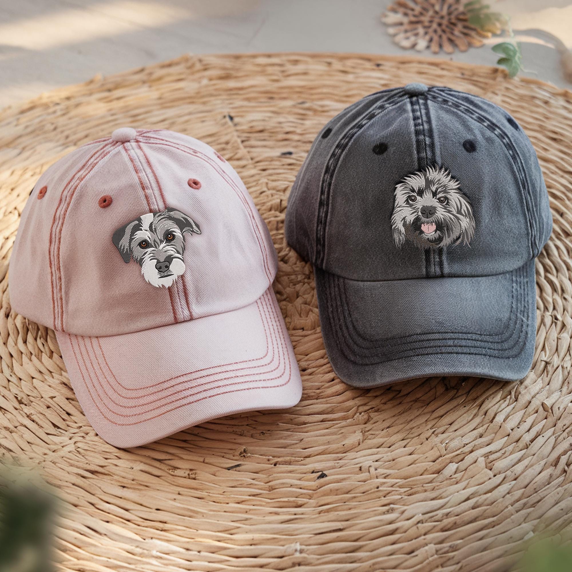 Custom Animal Hat Embroidered Wearable Pet Portrait Embroidered Hat Hat Custom Cat Caps Custom Embroidered Unisex Cap