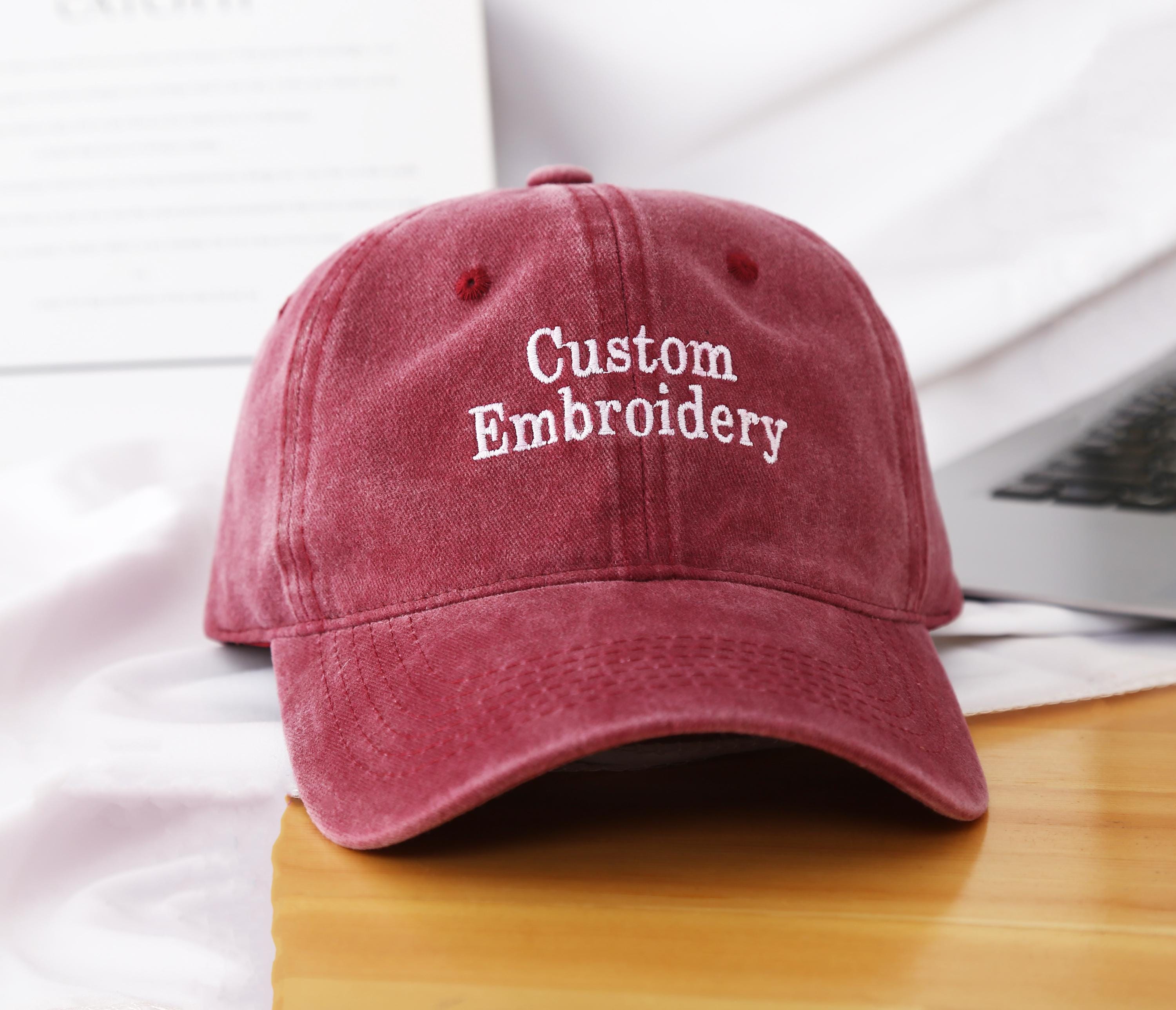 Add Name Or Text To Back Or Side Of Baseball Capback Of Hat Embroideryside Of Hat Embroidery Customize Back Of Hatbaseball Hats