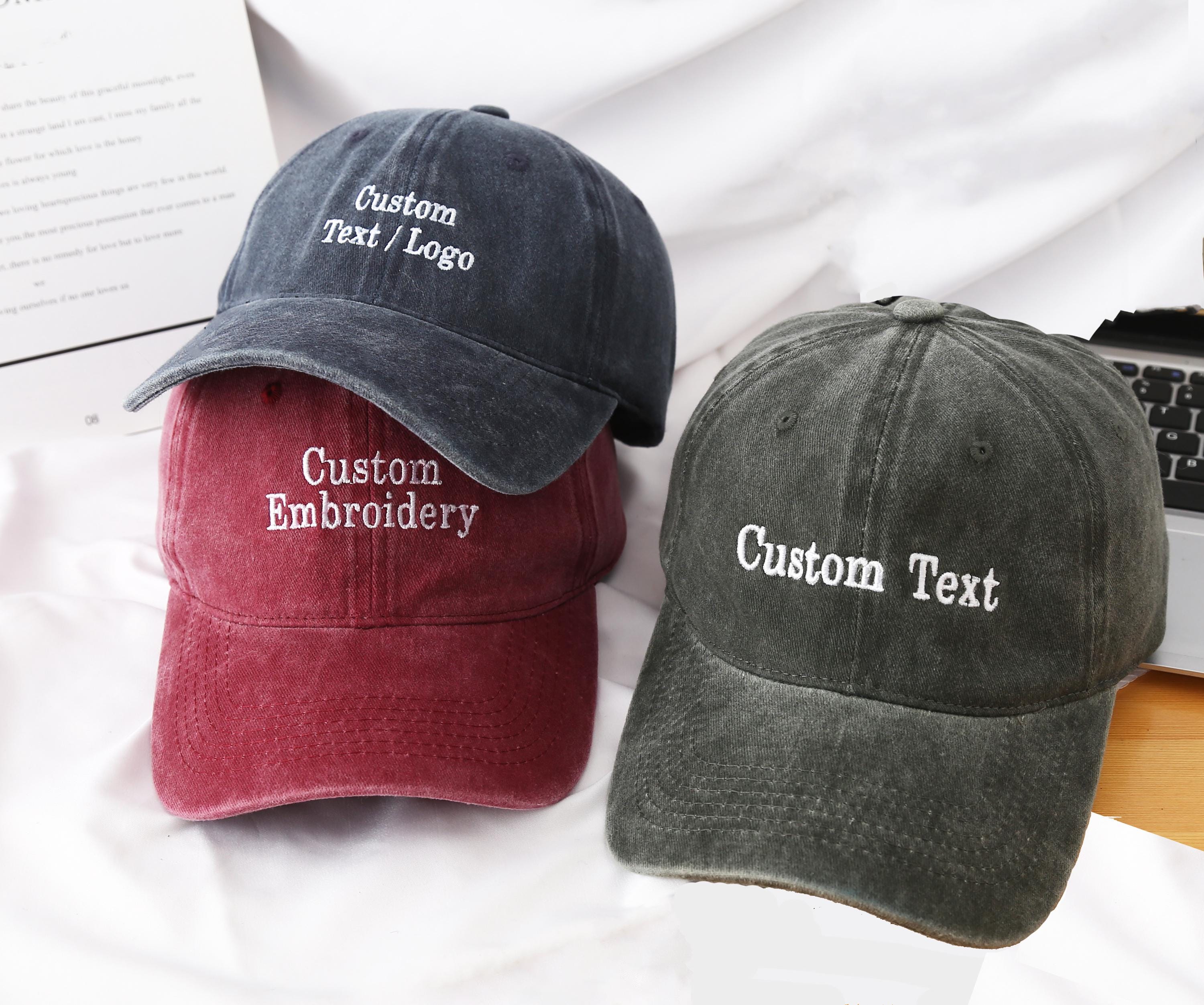 Add Name Or Text To Back Or Side Of Baseball Capback Of Hat Embroideryside Of Hat Embroidery Customize Back Of Hatbaseball Hats