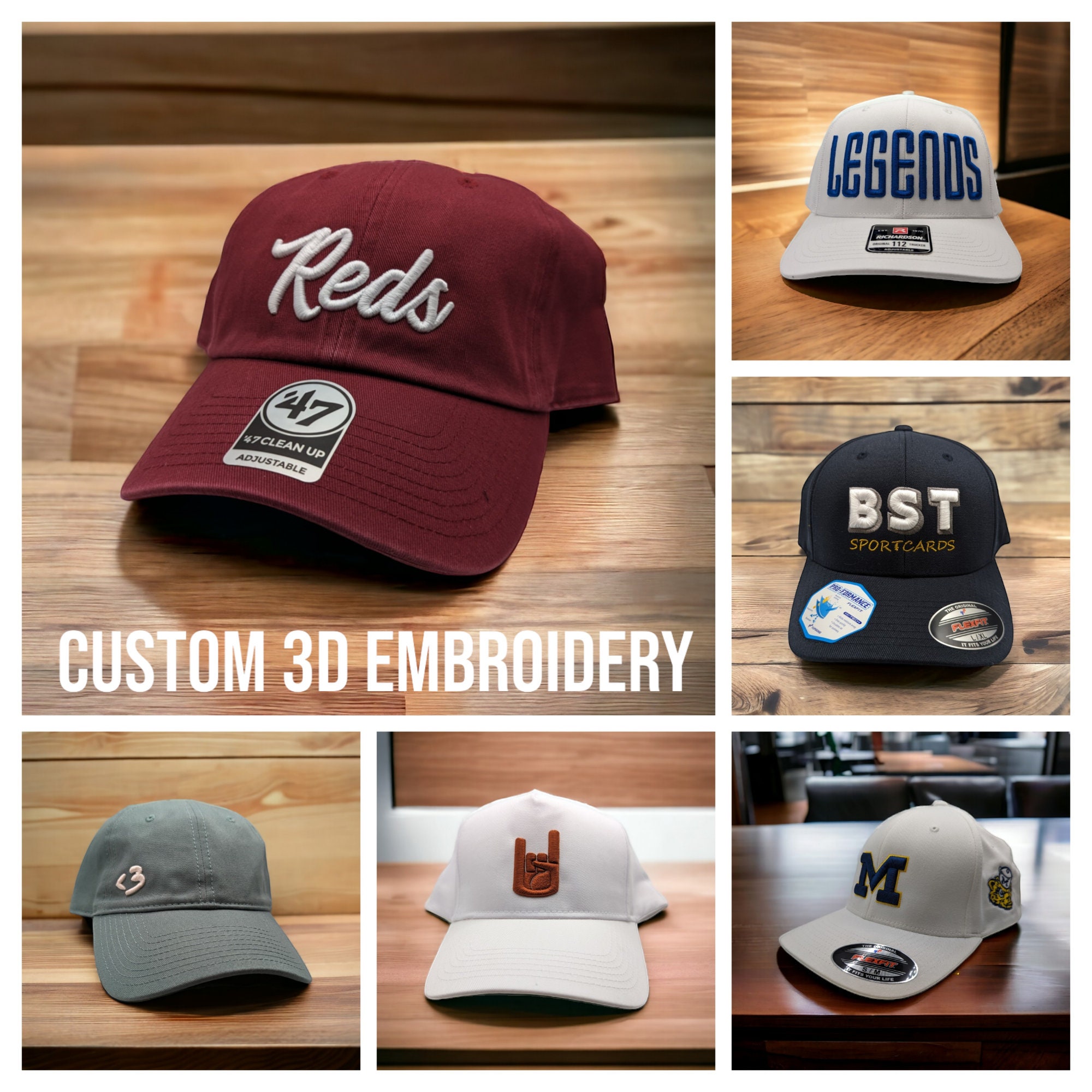 3d Embroidery For Hats Using Your Design!