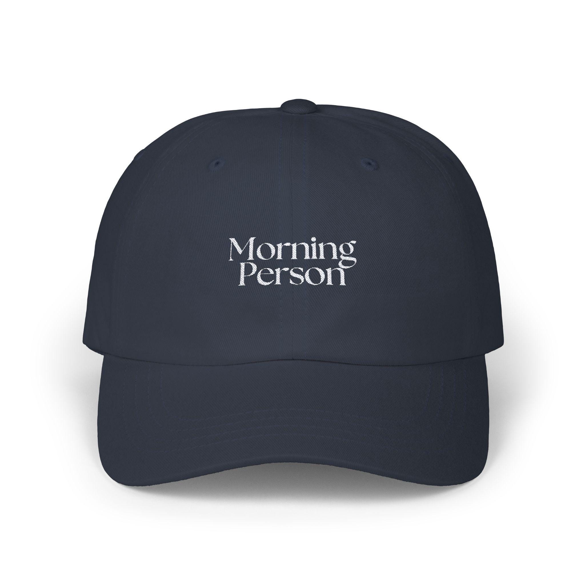 Classic Dad Cap - Morning Person Coffee Hat Embroidered Baseball Cap Early Riser Gift Retro Dad Hat Vintage Hat Coffee Lover 5am Club