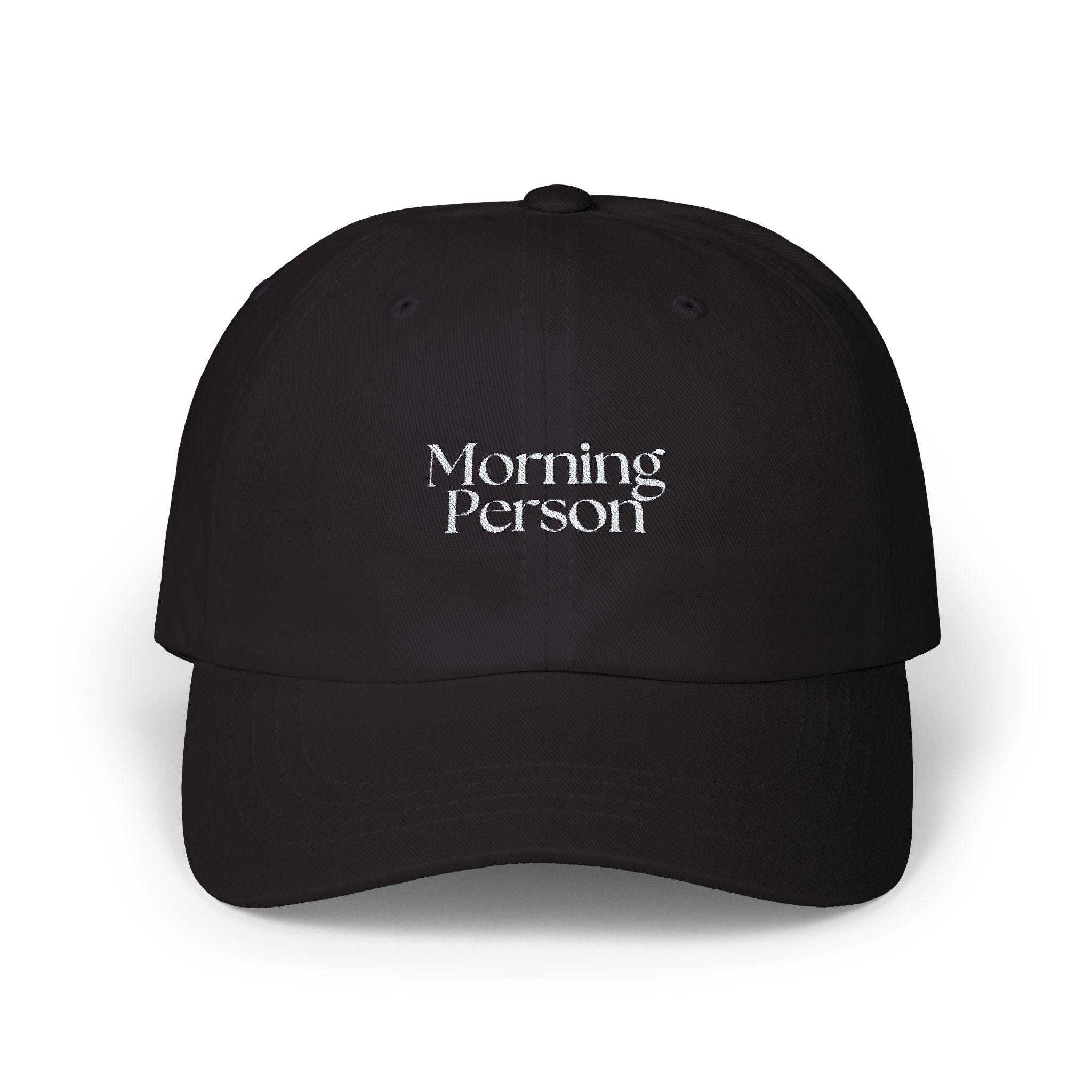 Classic Dad Cap - Morning Person Coffee Hat Embroidered Baseball Cap Early Riser Gift Retro Dad Hat Vintage Hat Coffee Lover 5am Club