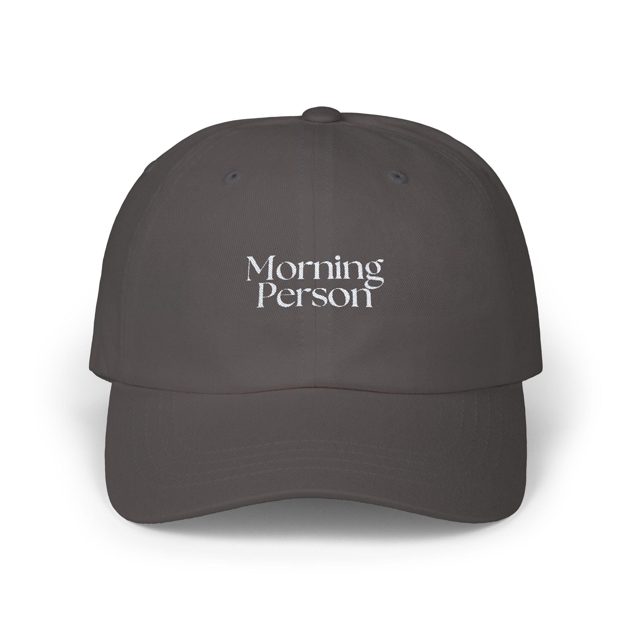 Classic Dad Cap - Morning Person Coffee Hat Embroidered Baseball Cap Early Riser Gift Retro Dad Hat Vintage Hat Coffee Lover 5am Club