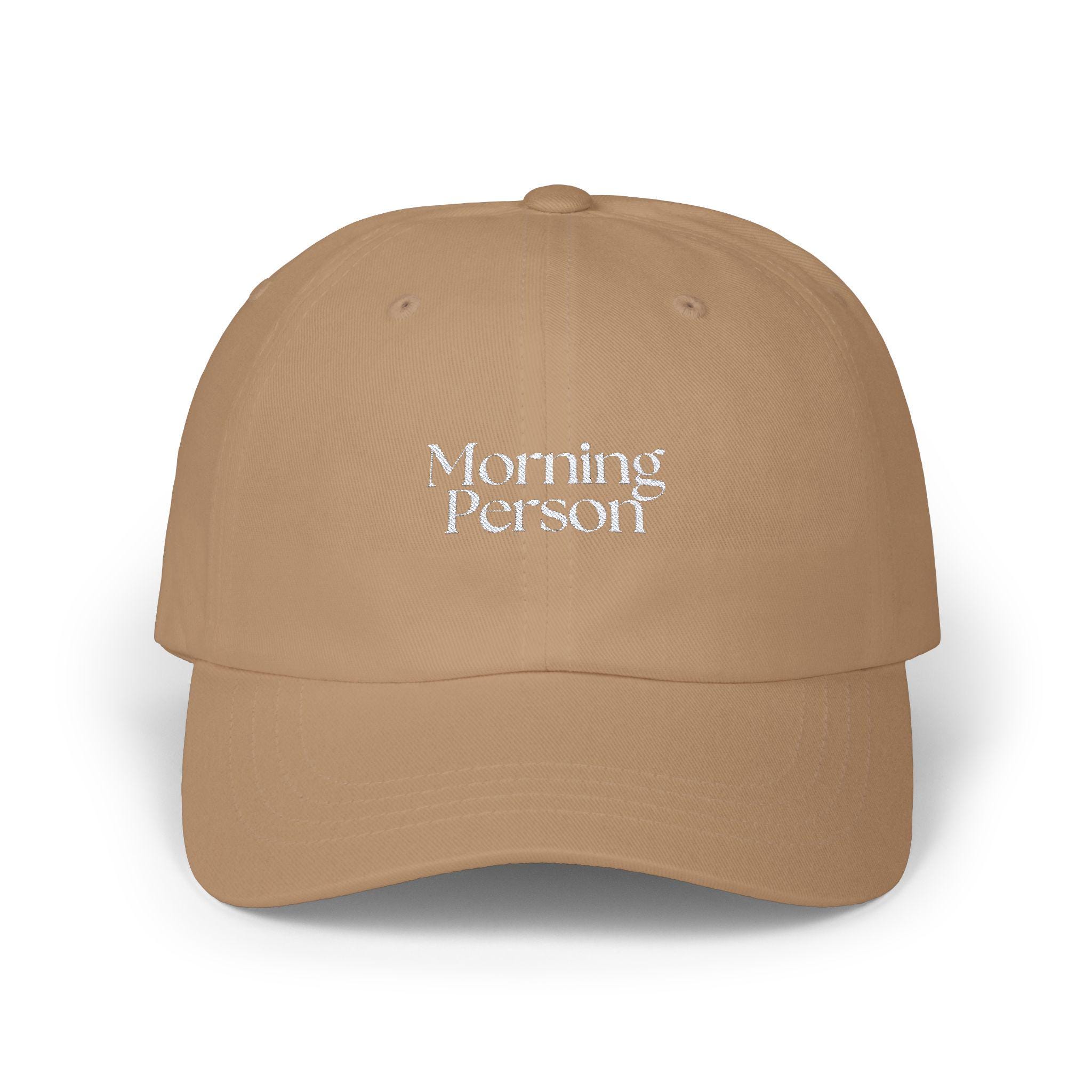 Classic Dad Cap - Morning Person Coffee Hat Embroidered Baseball Cap Early Riser Gift Retro Dad Hat Vintage Hat Coffee Lover 5am Club