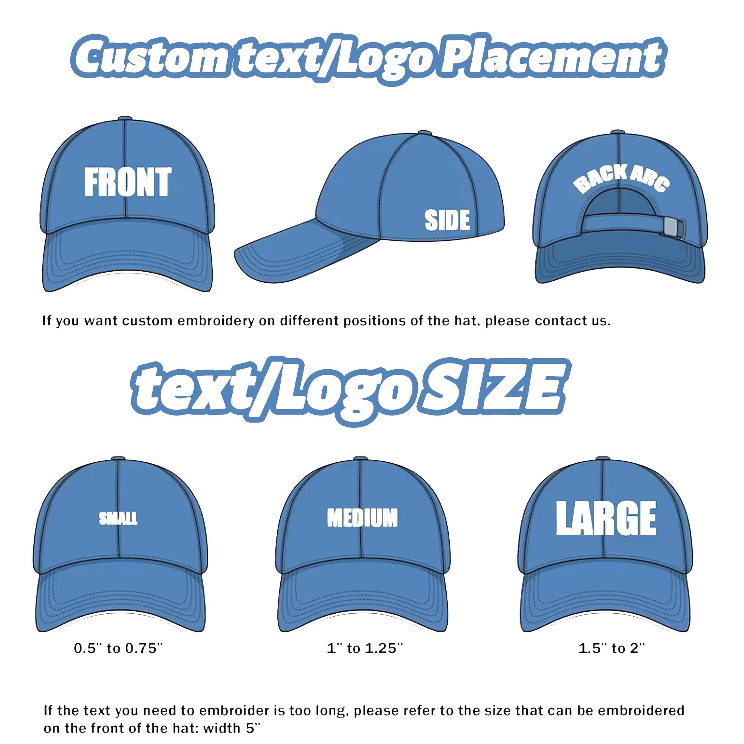 Custom Caps Womens Hat Gift Embroidery Logo Baseball Caps Solid Colour Cap Personalised Caps Cap For Him And Her Dad Customise By Drawing