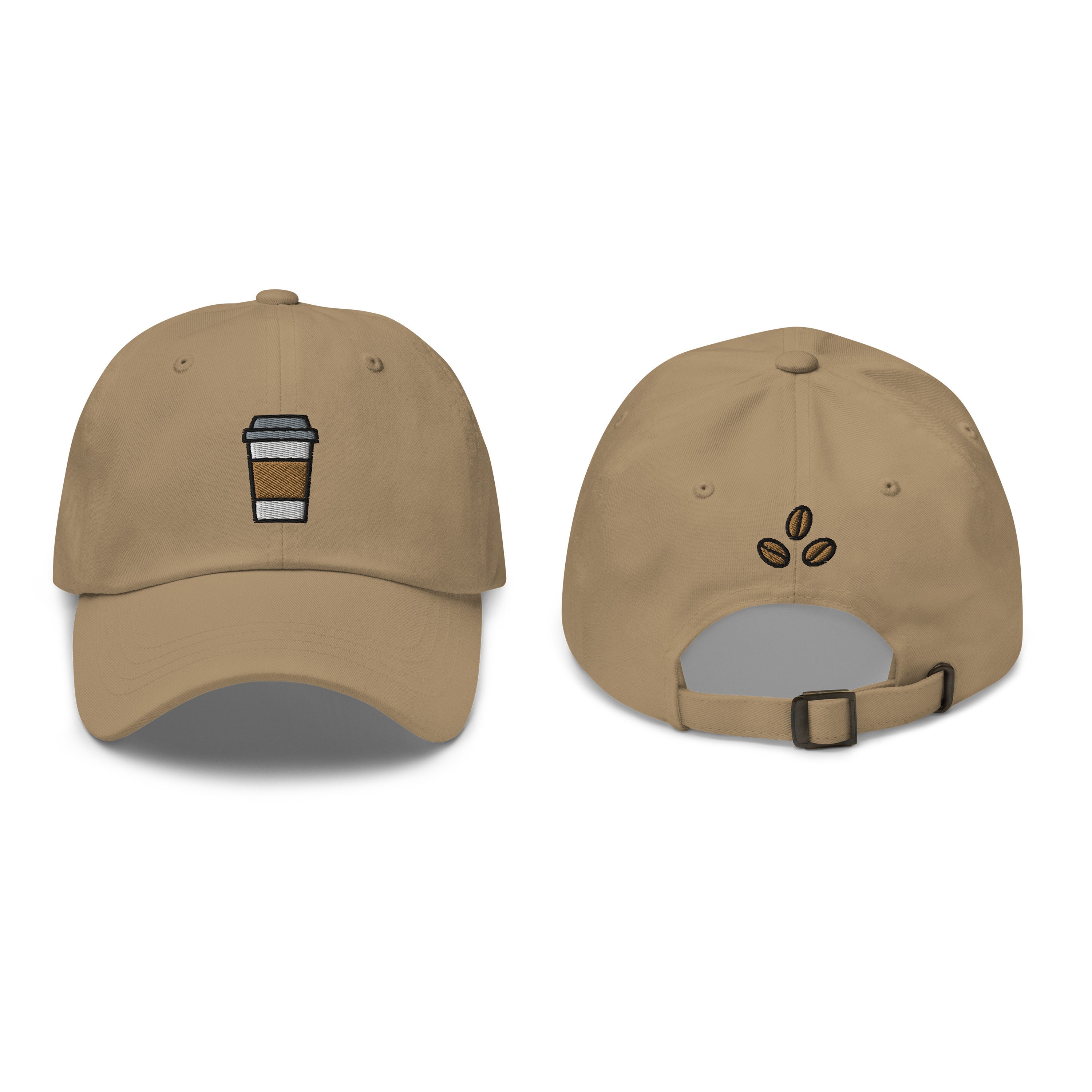 Coffee Cup Embroidered Baseball Cap Cute Embroidered Hat Coffee Lover Gift Coffee Dad Hat Embroidery Baseball Hat Women Coffee Beans