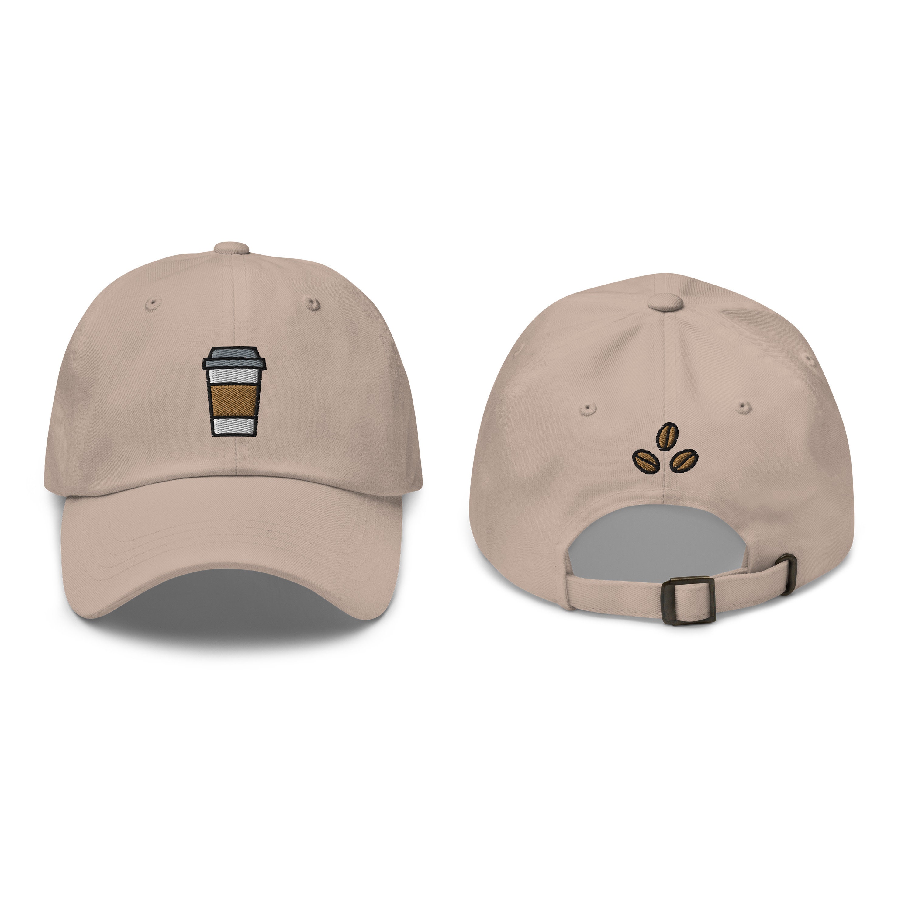 Coffee Cup Embroidered Baseball Cap Cute Embroidered Hat Coffee Lover Gift Coffee Dad Hat Embroidery Baseball Hat Women Coffee Beans
