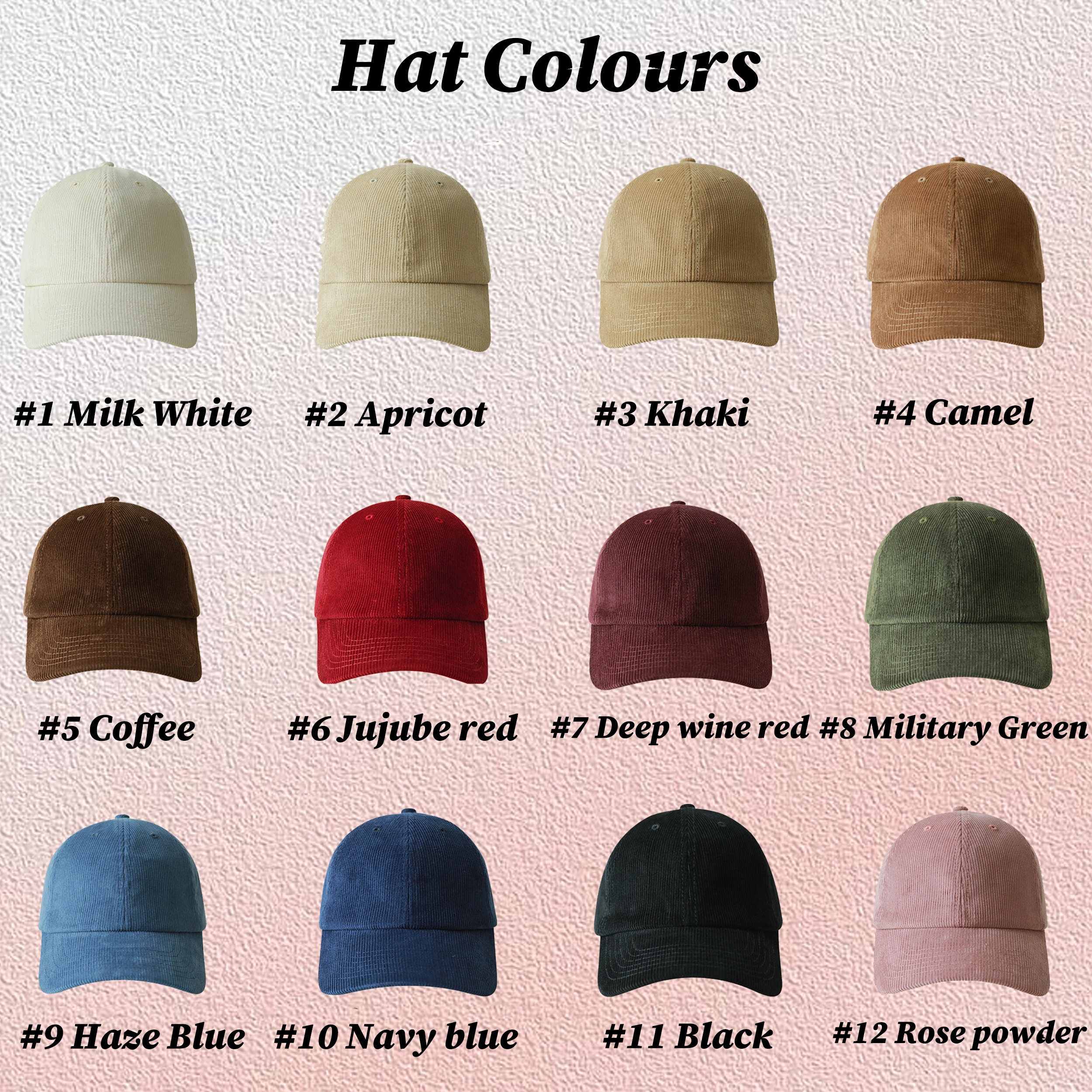 Personalized Embroidered Text Or Design Corduroy Warm Soft Top Duck Down Hat - Customize Personalized Embroidered Text - Give Himher A Gift
