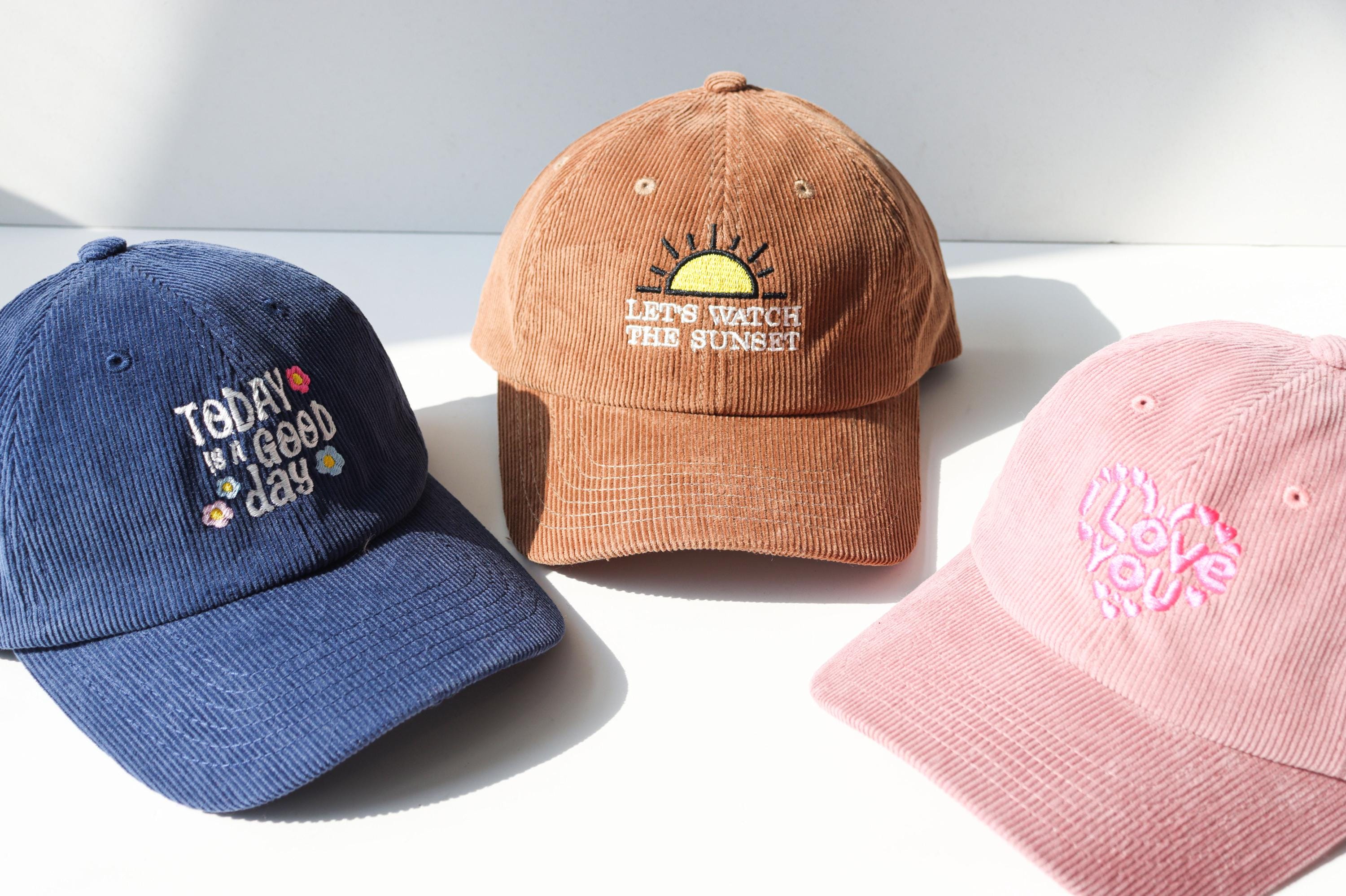 Personalized Embroidered Text Or Design Corduroy Warm Soft Top Duck Down Hat - Customize Personalized Embroidered Text - Give Himher A Gift