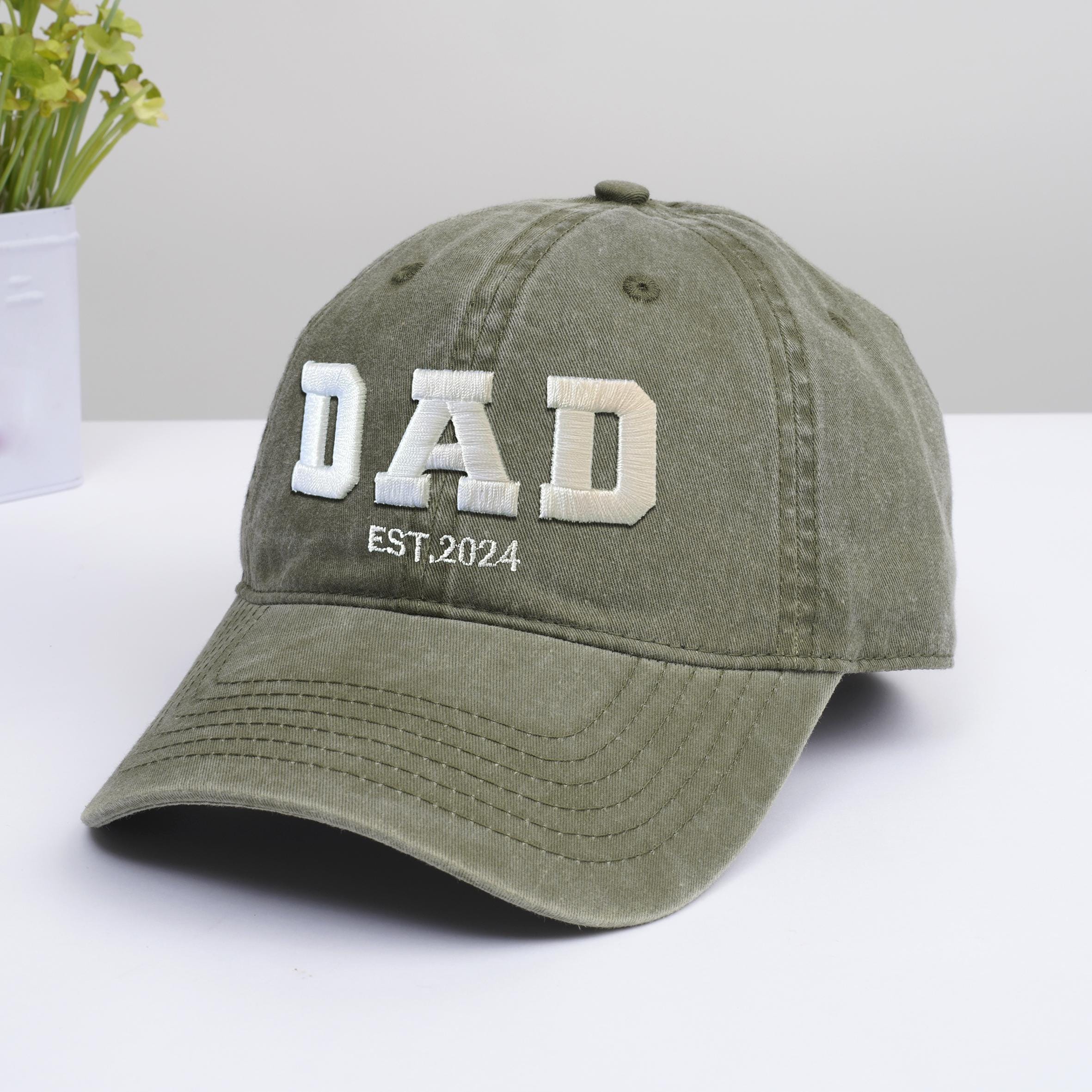 Embroidered Text 3d Text Logo Hat Personalized Dad Hat Bachelorette Hat Custom Hat Mom And Dad Gift Unisex Baseball Cap Holiday Gift