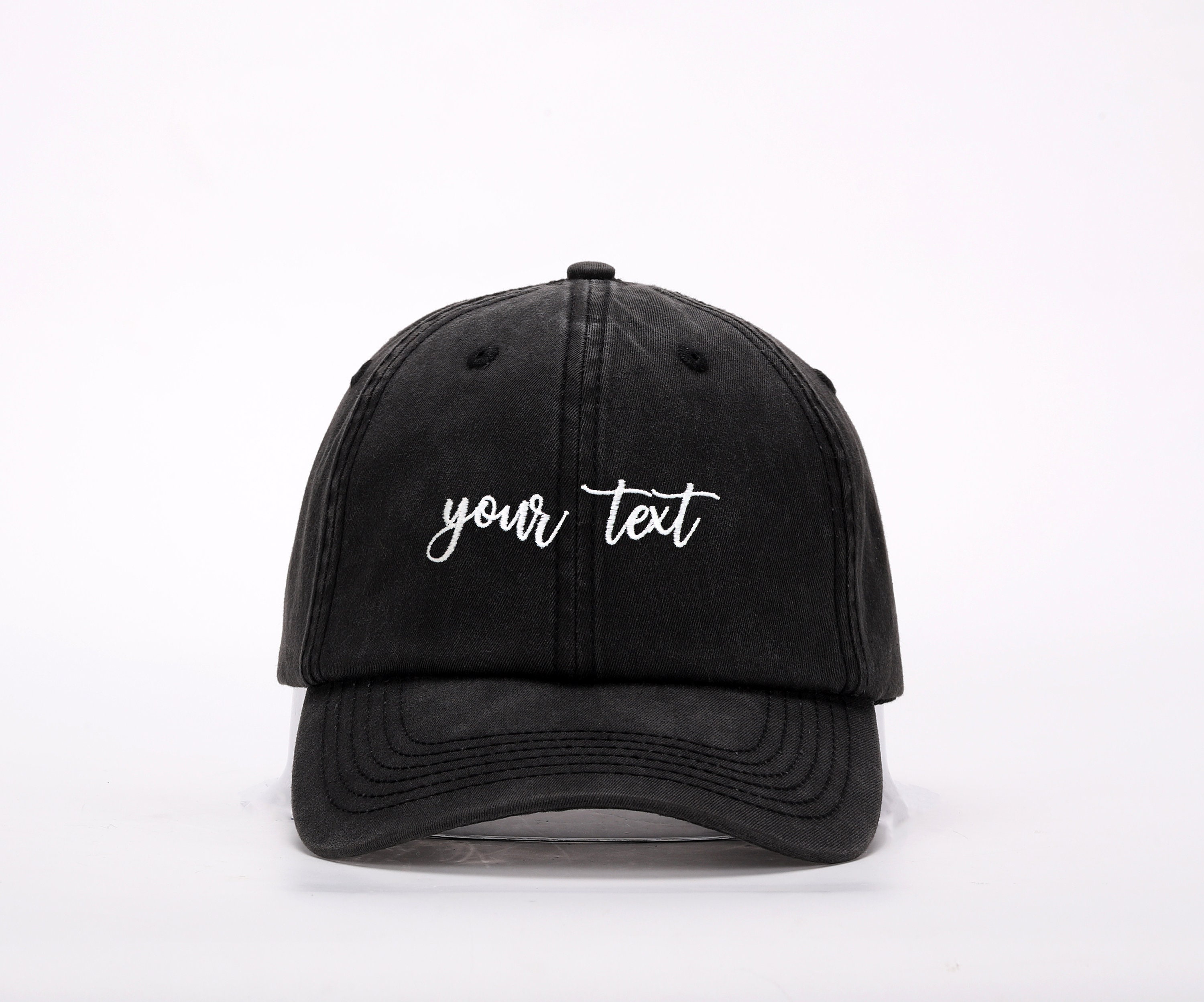 Baseball Capscustom Text Embroidered Hat Custom Embroidered Hat Embroidery Logo Baseball Hat Personalized Dad Capcustom Embroidered Hat