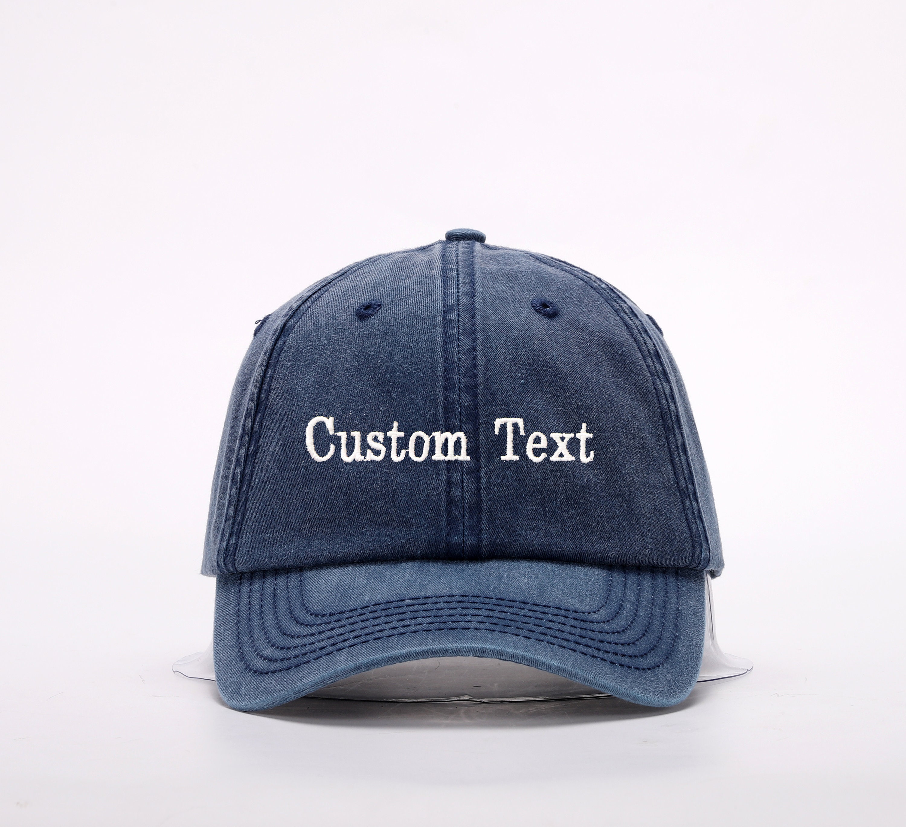 Baseball Capscustom Text Embroidered Hat Custom Embroidered Hat Embroidery Logo Baseball Hat Personalized Dad Capcustom Embroidered Hat