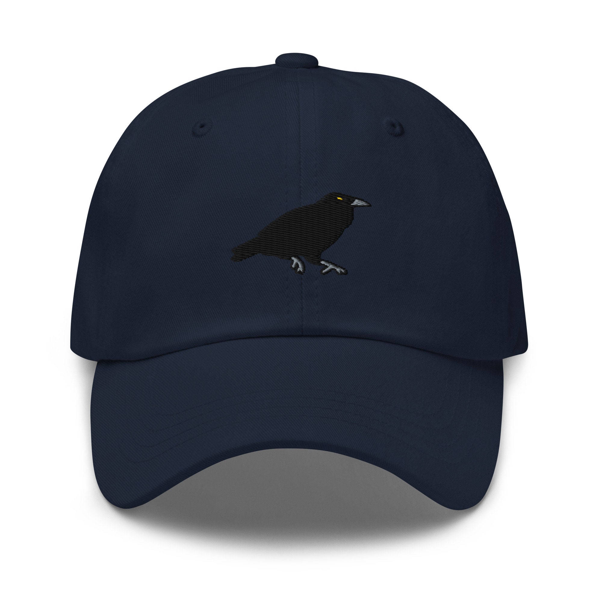 Crow Embroidered Hat Raven Hat Men Women Nature Wildlife Baseball Cap Gifthandmade Embroidered Dad Capadjustable Dad Hat-multiple Colors