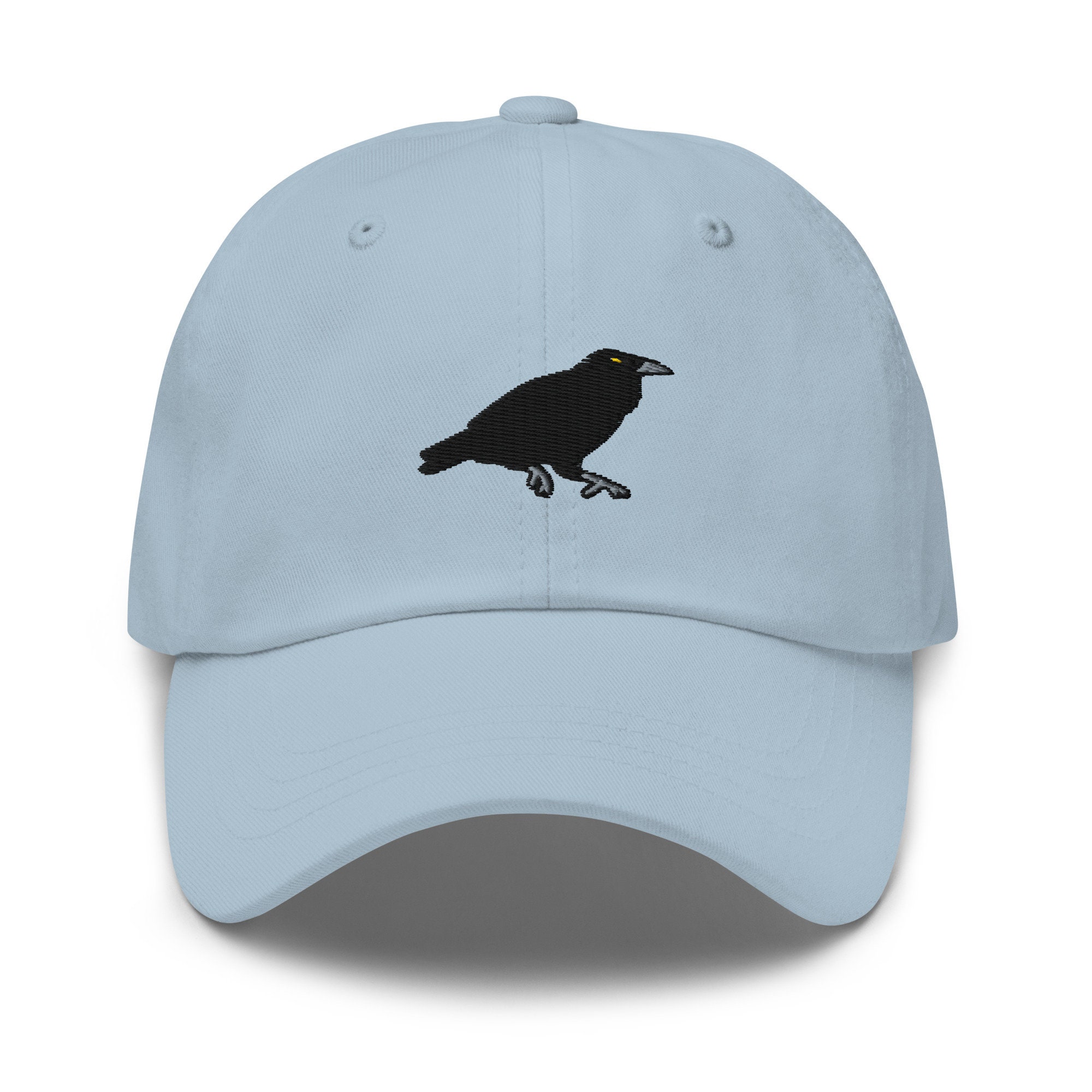 Crow Embroidered Hat Raven Hat Men Women Nature Wildlife Baseball Cap Gifthandmade Embroidered Dad Capadjustable Dad Hat-multiple Colors