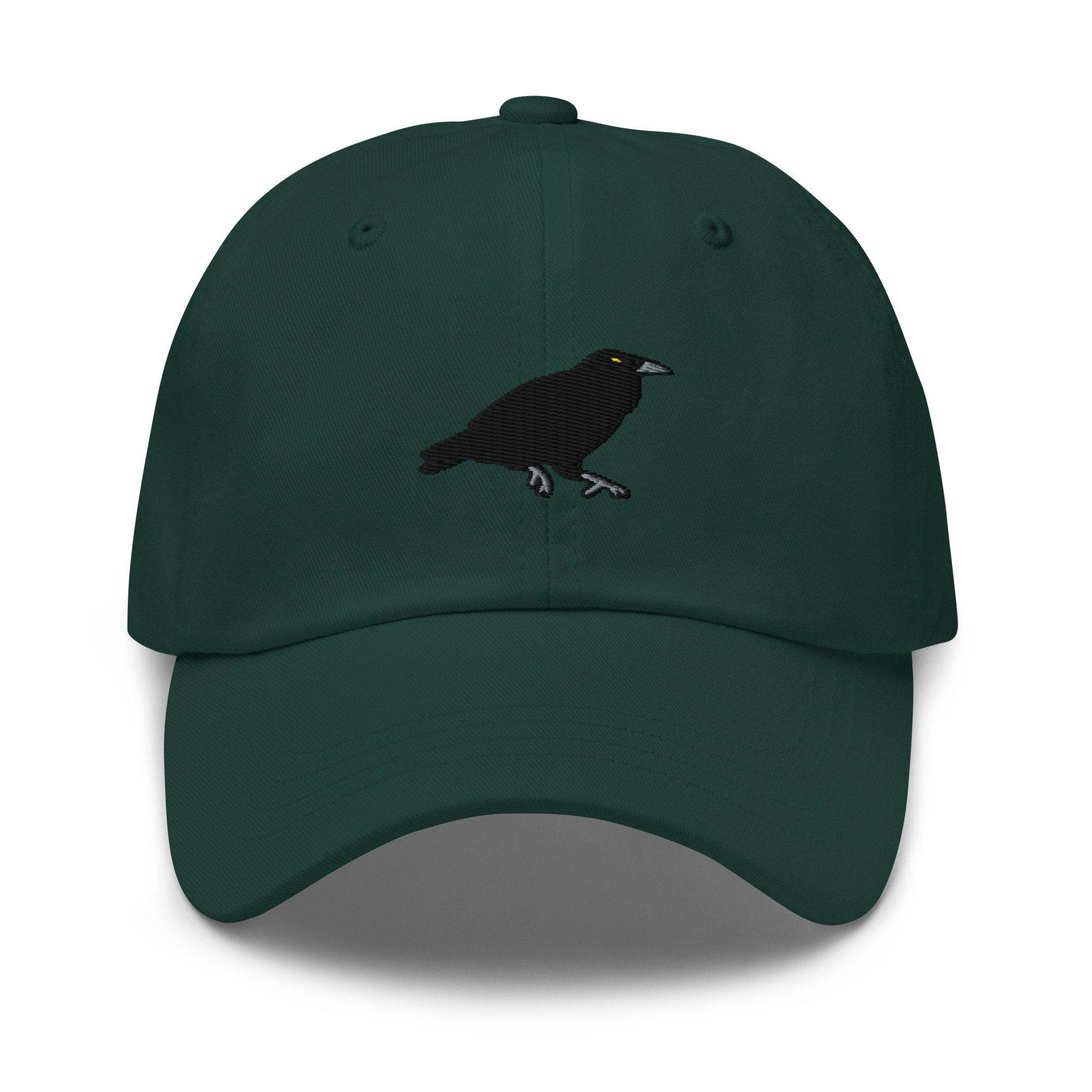 Crow Embroidered Hat Raven Hat Men Women Nature Wildlife Baseball Cap Gifthandmade Embroidered Dad Capadjustable Dad Hat-multiple Colors