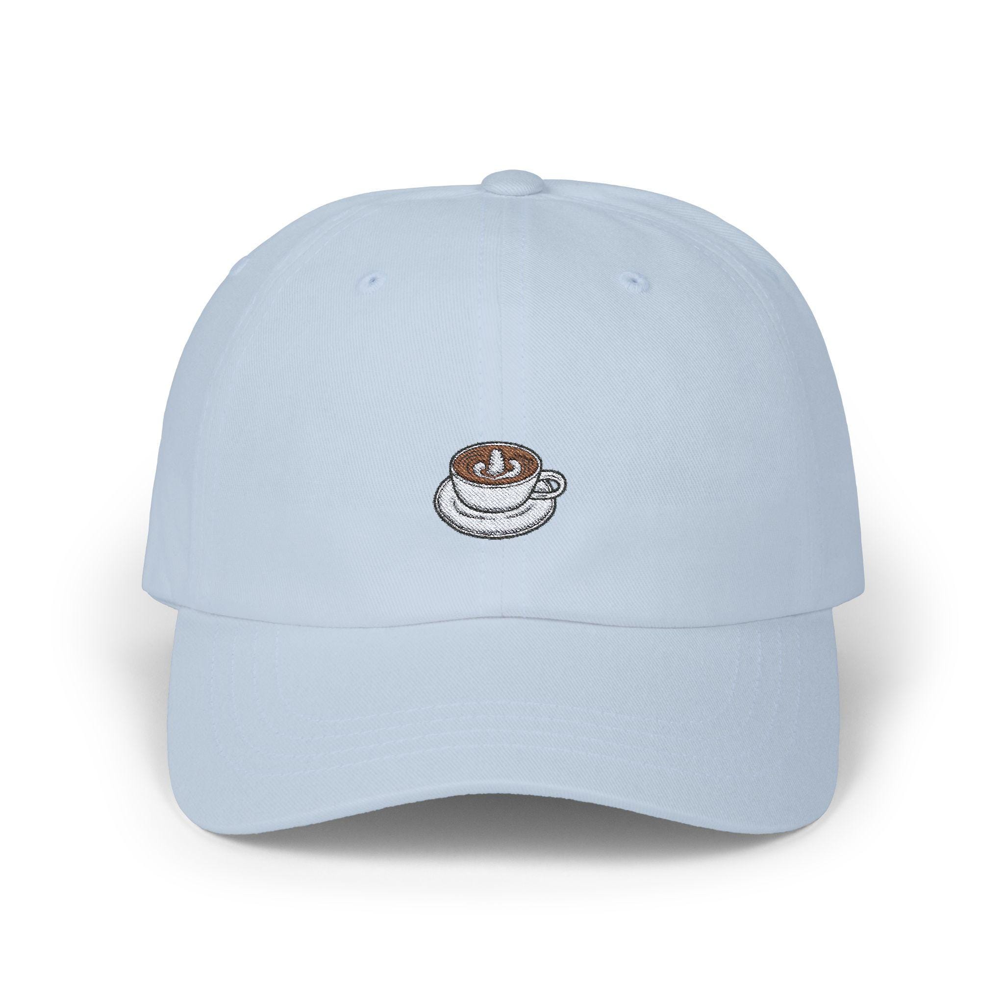 Embroidered Coffee Latte Classic Dad Cap Trendy Baseball Hat Cute Espresso Bean Cap Hipster Beige Baseball Cap Cool Coffee Lover Gift