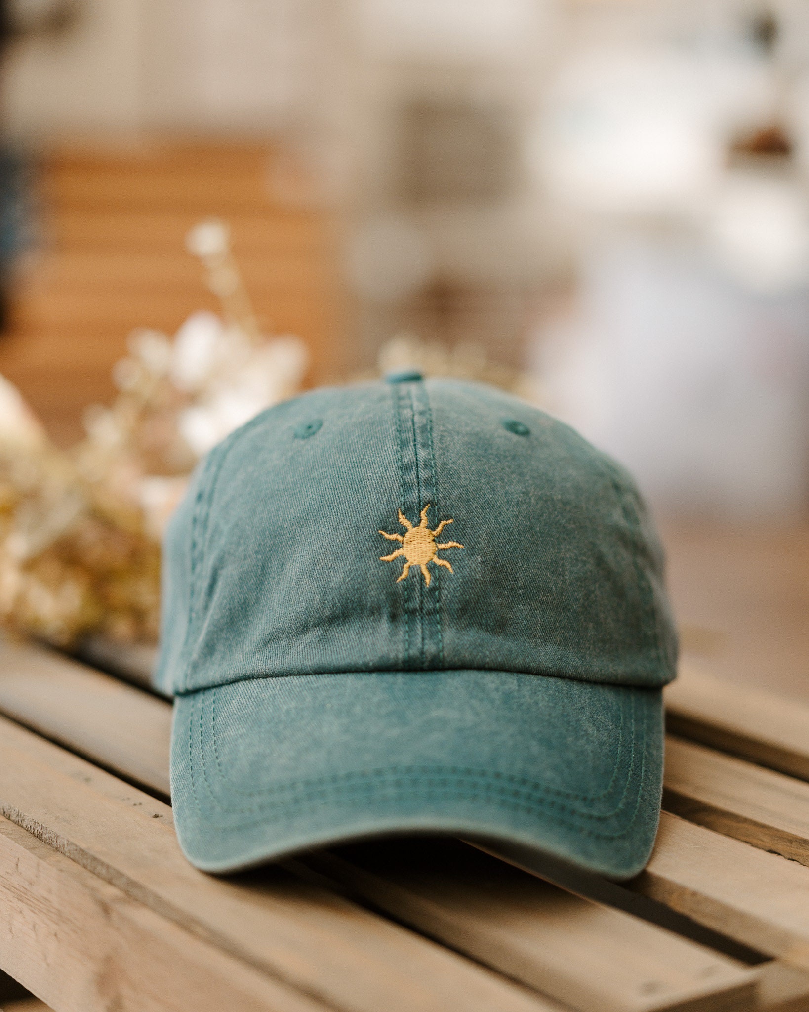 Embroidered Sun Soft Baseball Cap Customizable!