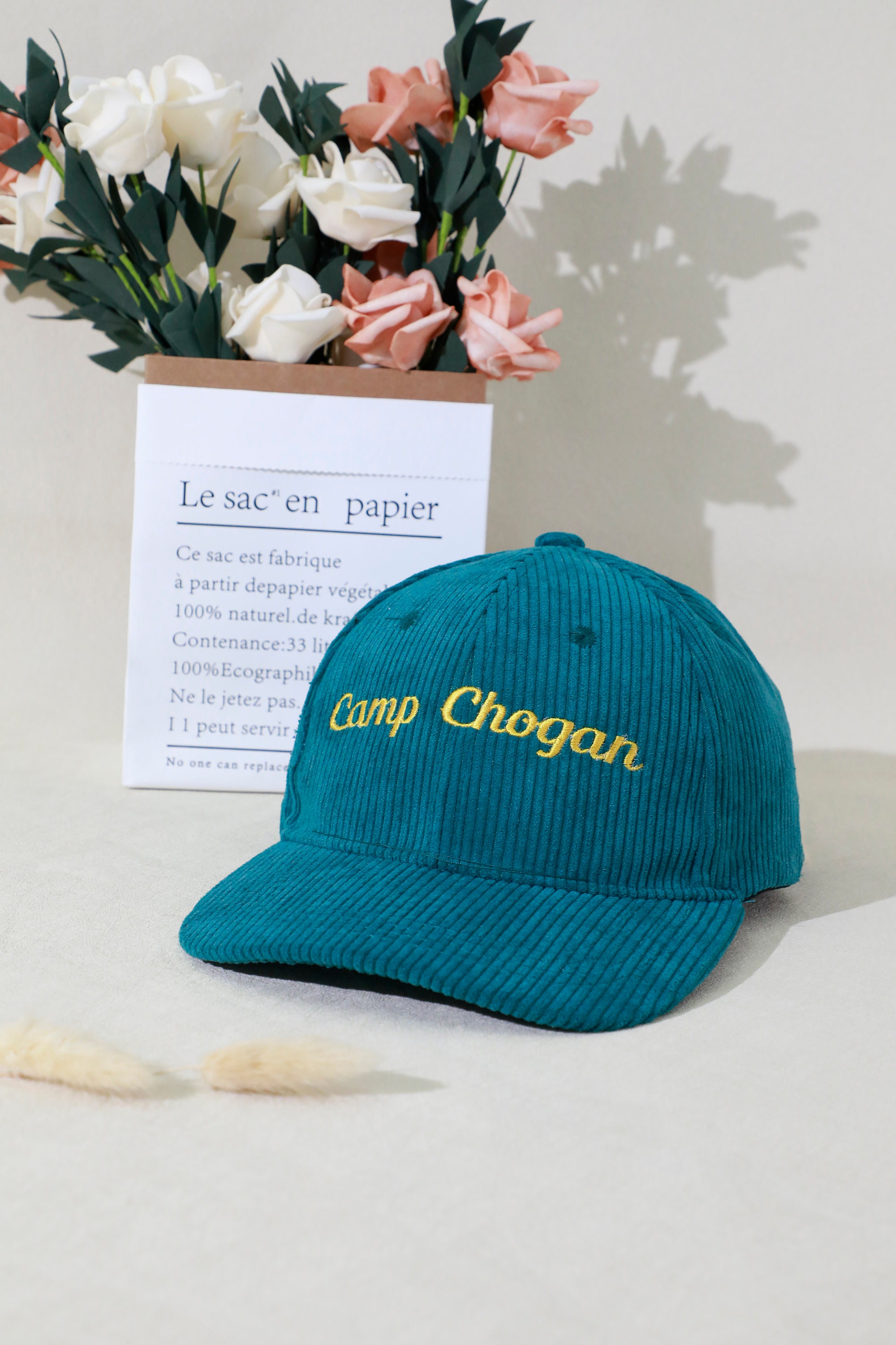 Embroidery Logo Baseball Hat Custom Embroidered Hat Personalized Dad Cap Your Own Text Monogram Corduroy Hats Small Business Merch