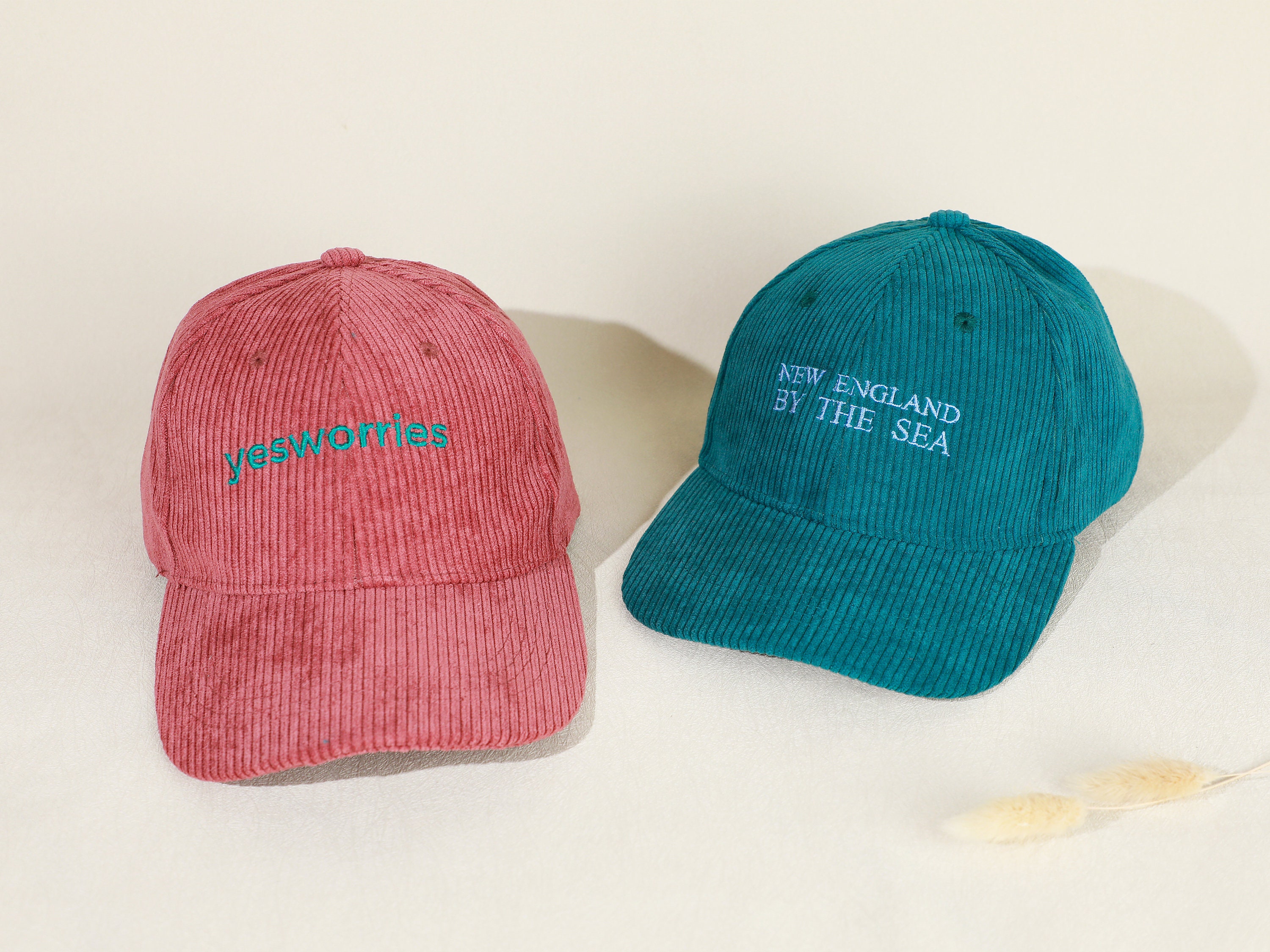 Embroidery Logo Baseball Hat Custom Embroidered Hat Personalized Dad Cap Your Own Text Monogram Corduroy Hats Small Business Merch