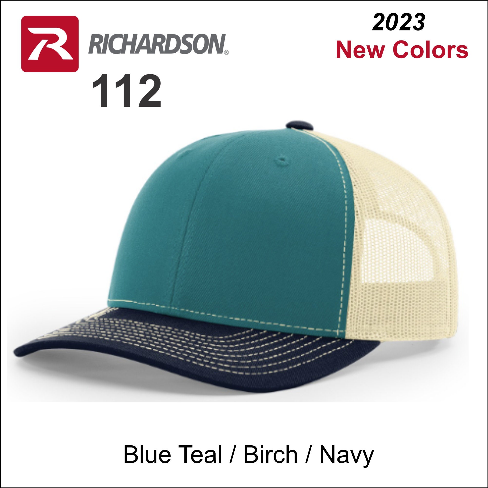 6 Or 12 Richardson 112 Customized Embroidered Hats With Your Logo