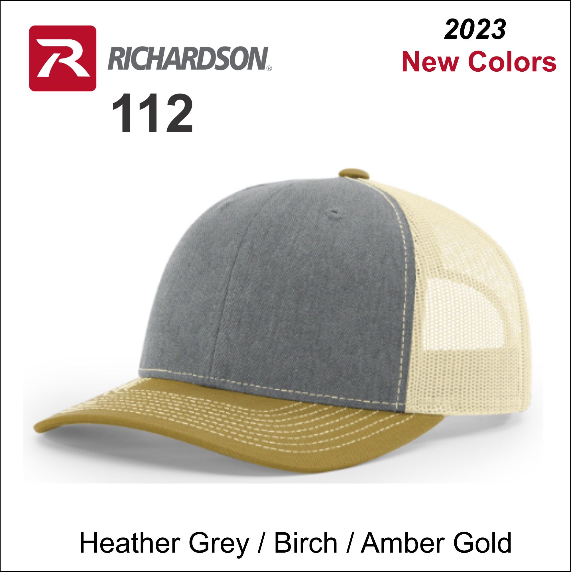 6 Or 12 Richardson 112 Customized Embroidered Hats With Your Logo